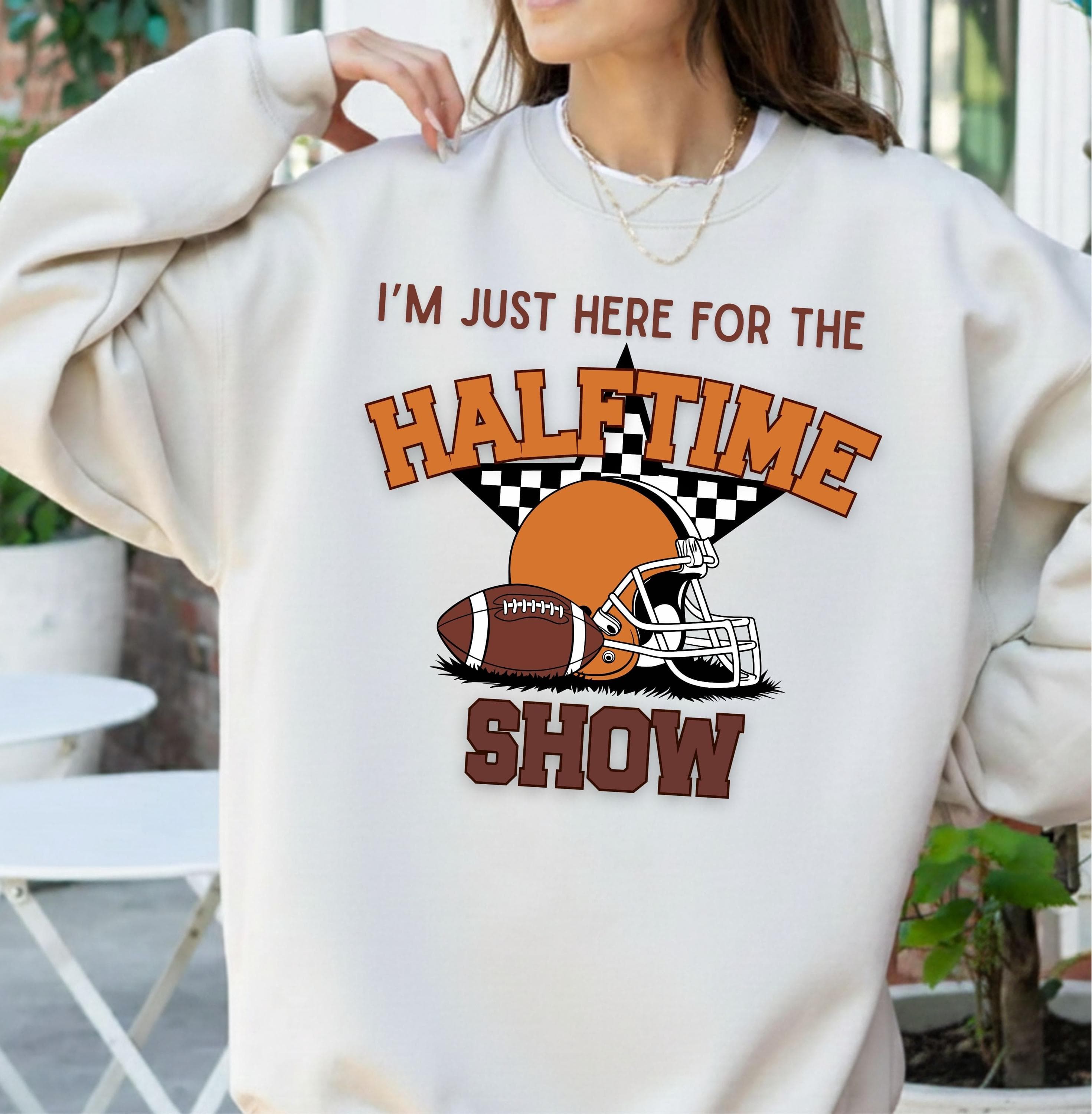 Just Here For Halftime Show Png Svg | Retro Football Design | Big Game Day Shirt Design | Trendy Superbowl Tee for Cricut & Silhouette