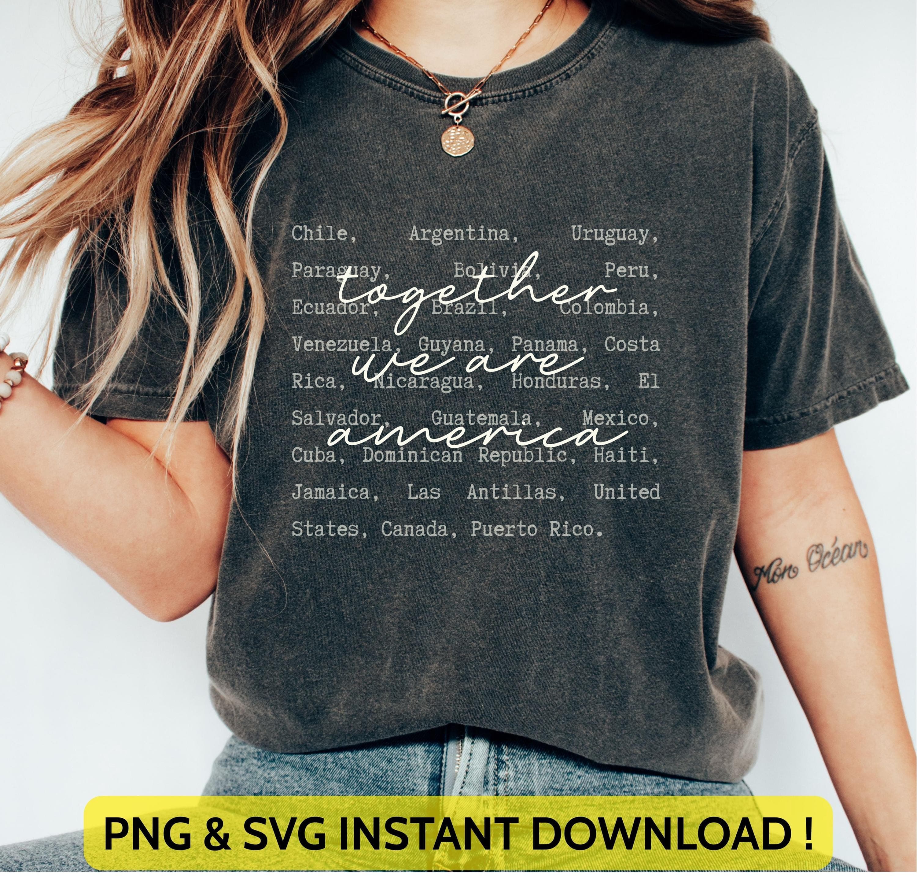 Together We Are America Png Svg | Superbowl 2026 Design | The Only Thing More Powerful Than Hate is Love Png Svg for Cricut & Silhouette