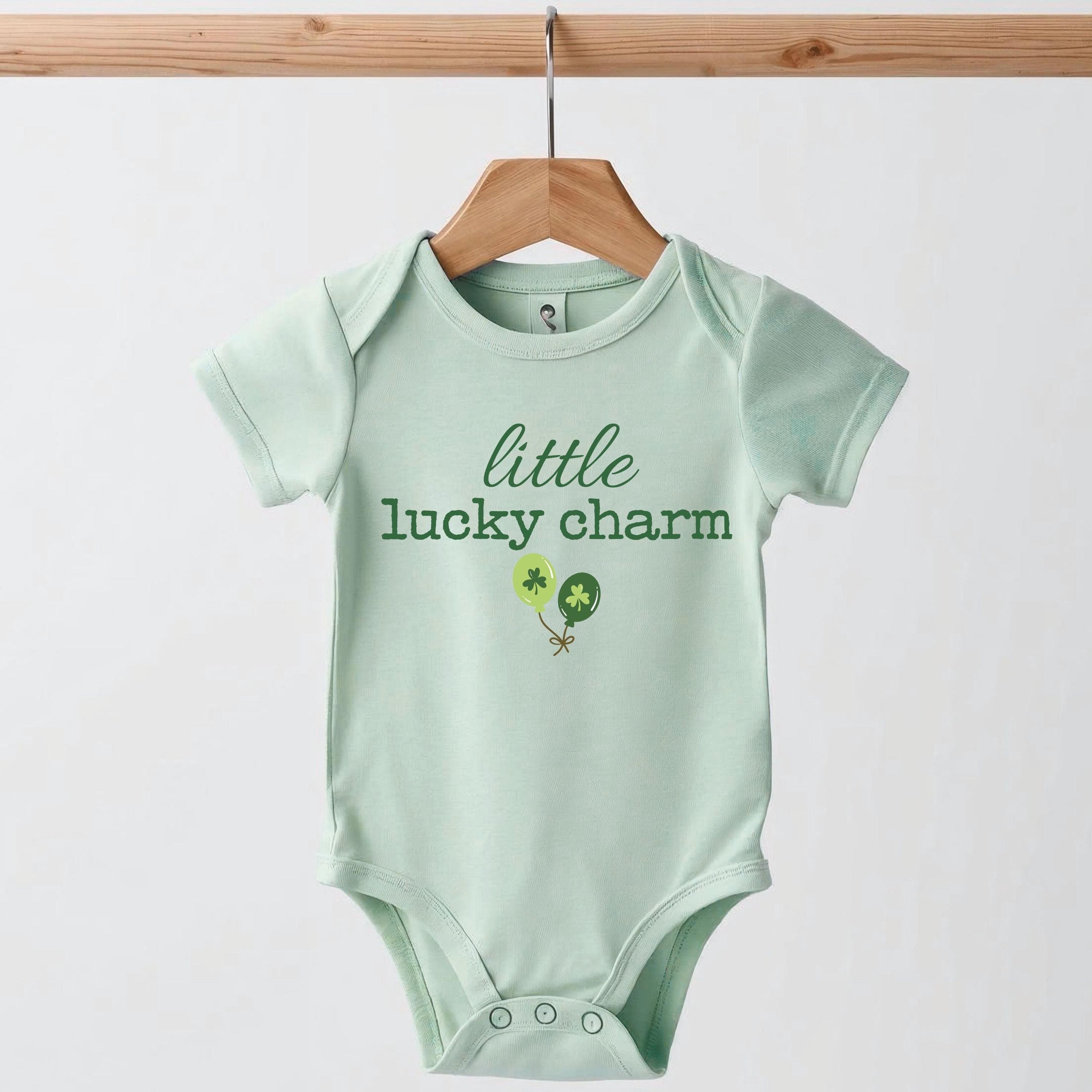 Little Lucky Charm Png Svg | St Patrick's Day Baby Design | Irish Baby Gift | 1st Saint Patty's Day Art for Cricut & Silhouette