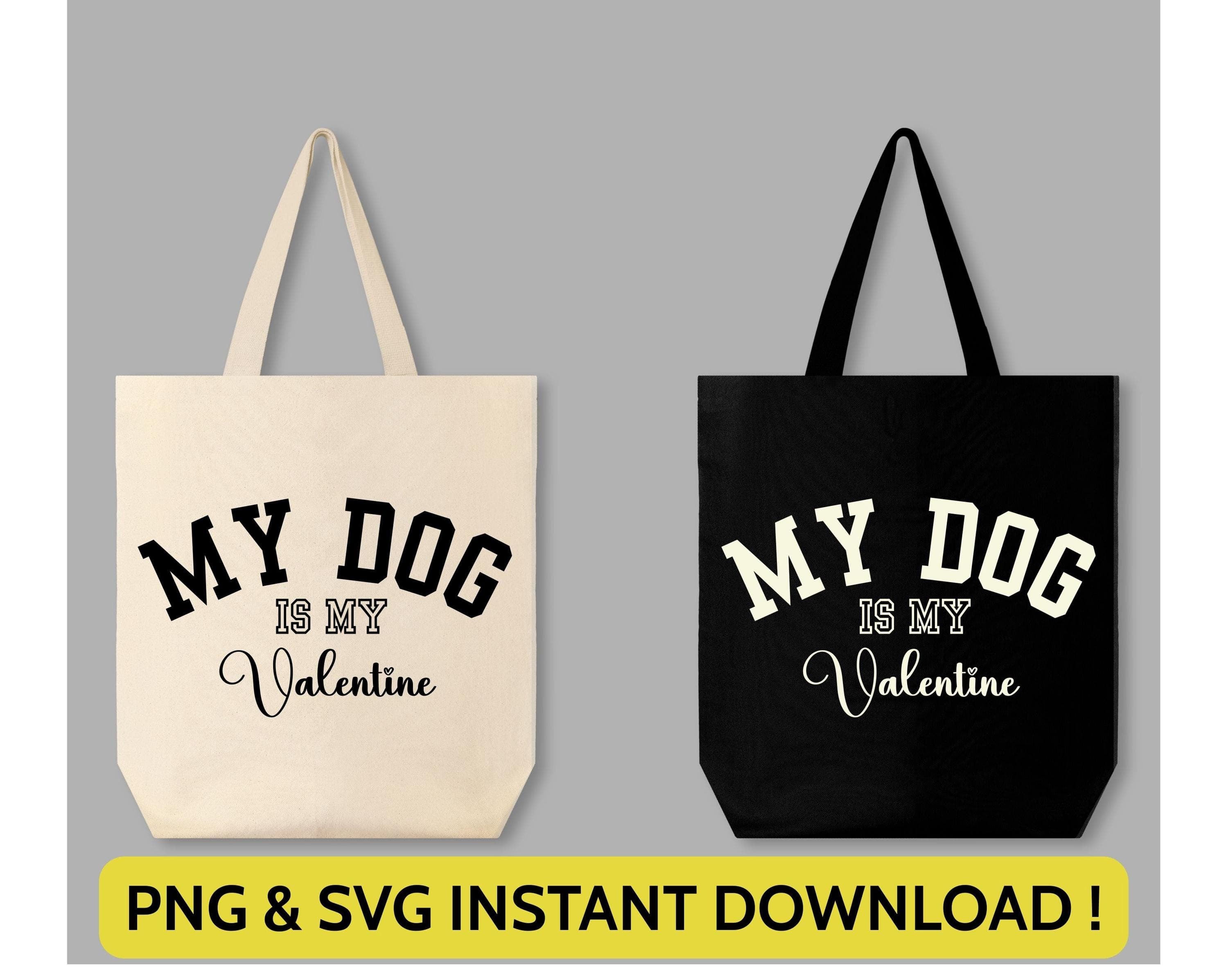 My Dog is My Valentine Svg Png | Retro Valentine's Day Gift | Dog Lover Design | Dog Mom Art for Cricut & Silhouette