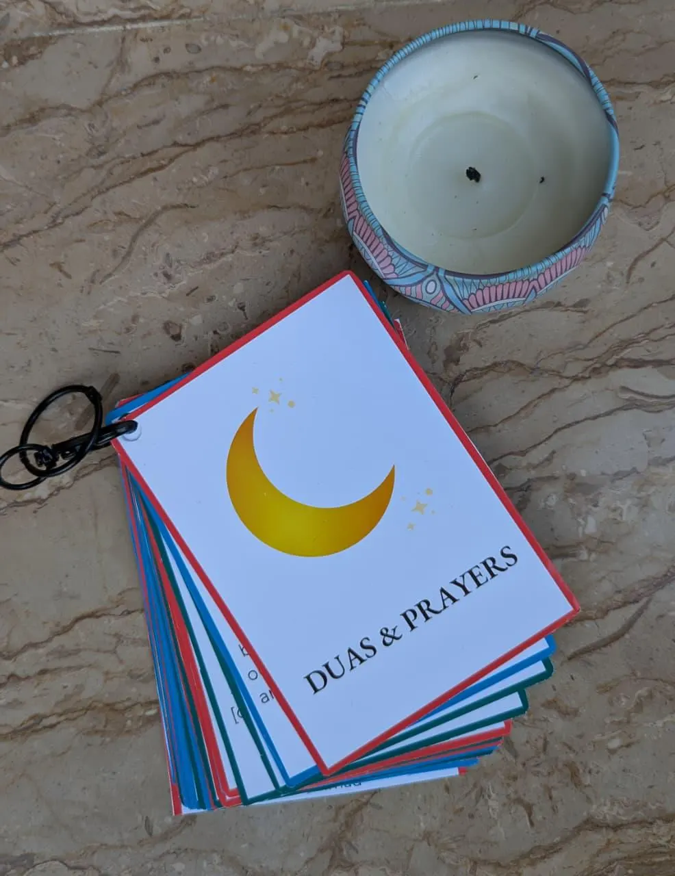 Minimal Islamic Dua Flashcards: Quranic Prayers for Ramadan, Eid Gifts, Home Decor