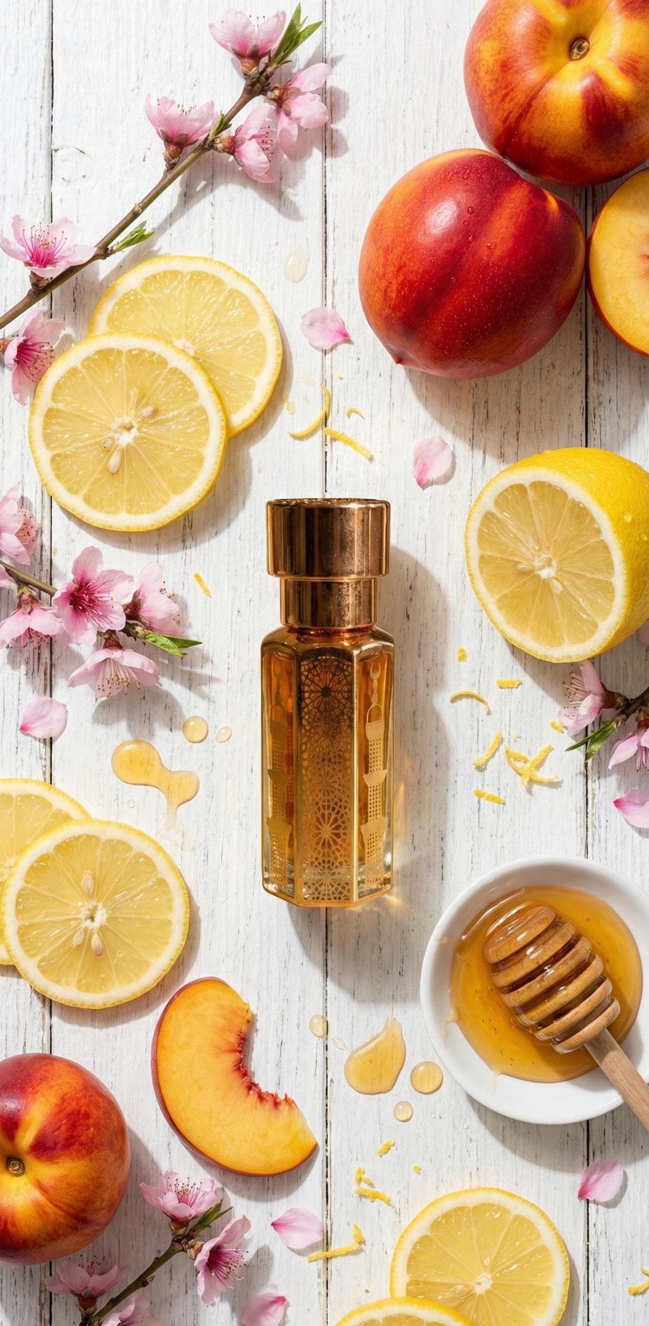 Honey Citrus Perfume Oil, Unisex Alcohol-Free Attar, Fresh Sweet Fragrance (Roll On)