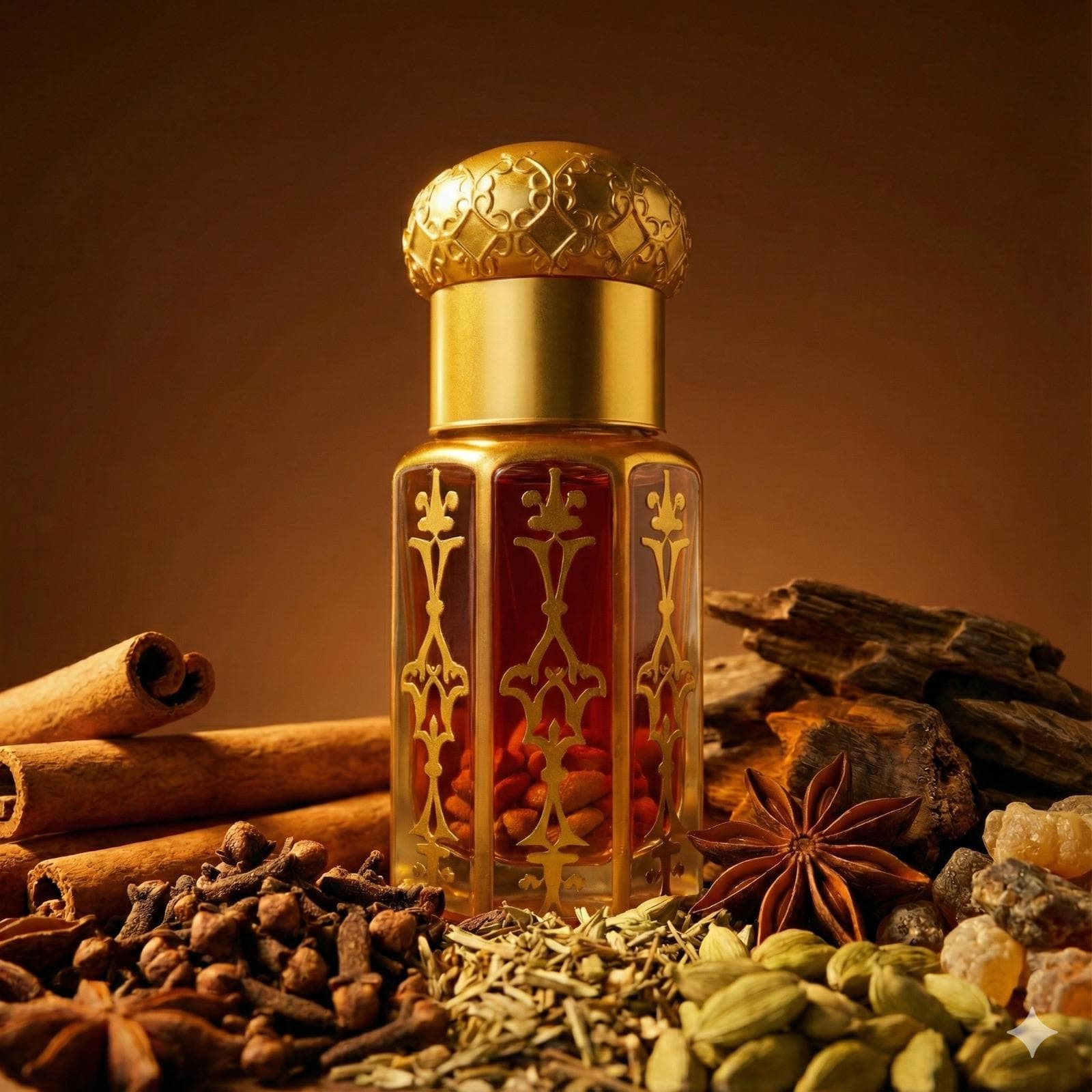 Shamama Attar Traditional Oriental Spicy Warm Herbal Perfume Oil Natural Long-Lasting Unisex Arabic Scent