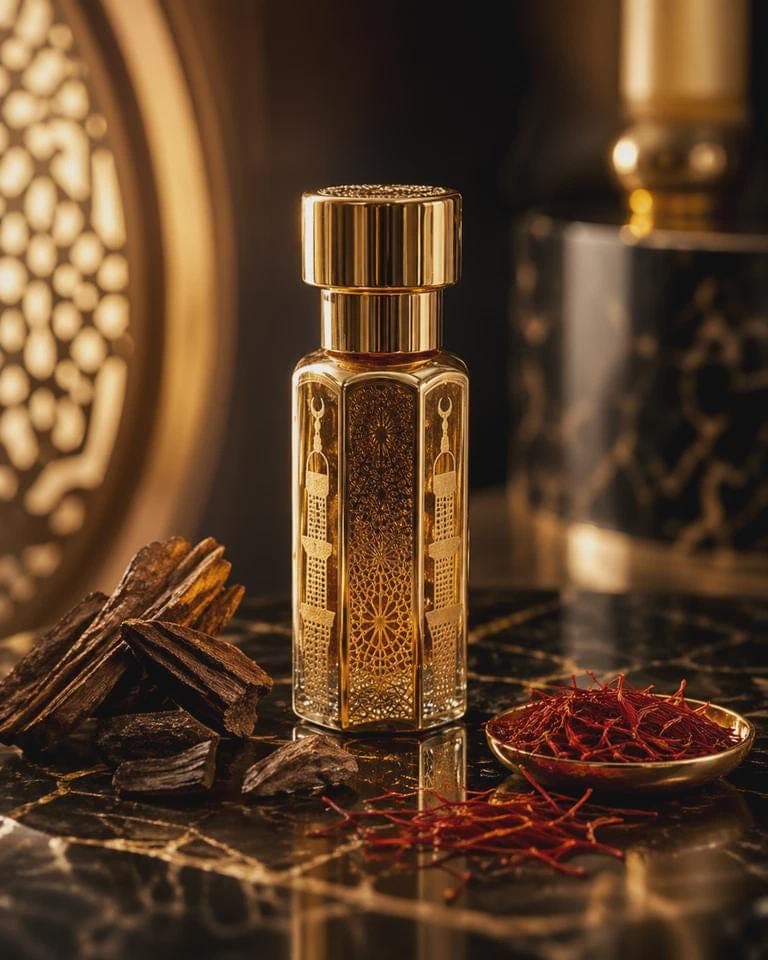 Oud for Glory Attar Oil | Saffron, Nutmeg, Alcohol-Free Halal Fragrance