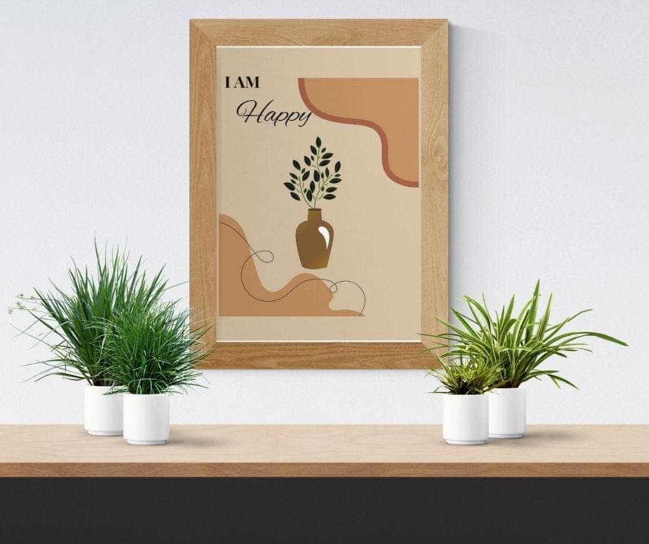 Boho Botanical Print Set, Beige Scandinavian Gallery Wall Art (Digital Zip File Download) - image 5