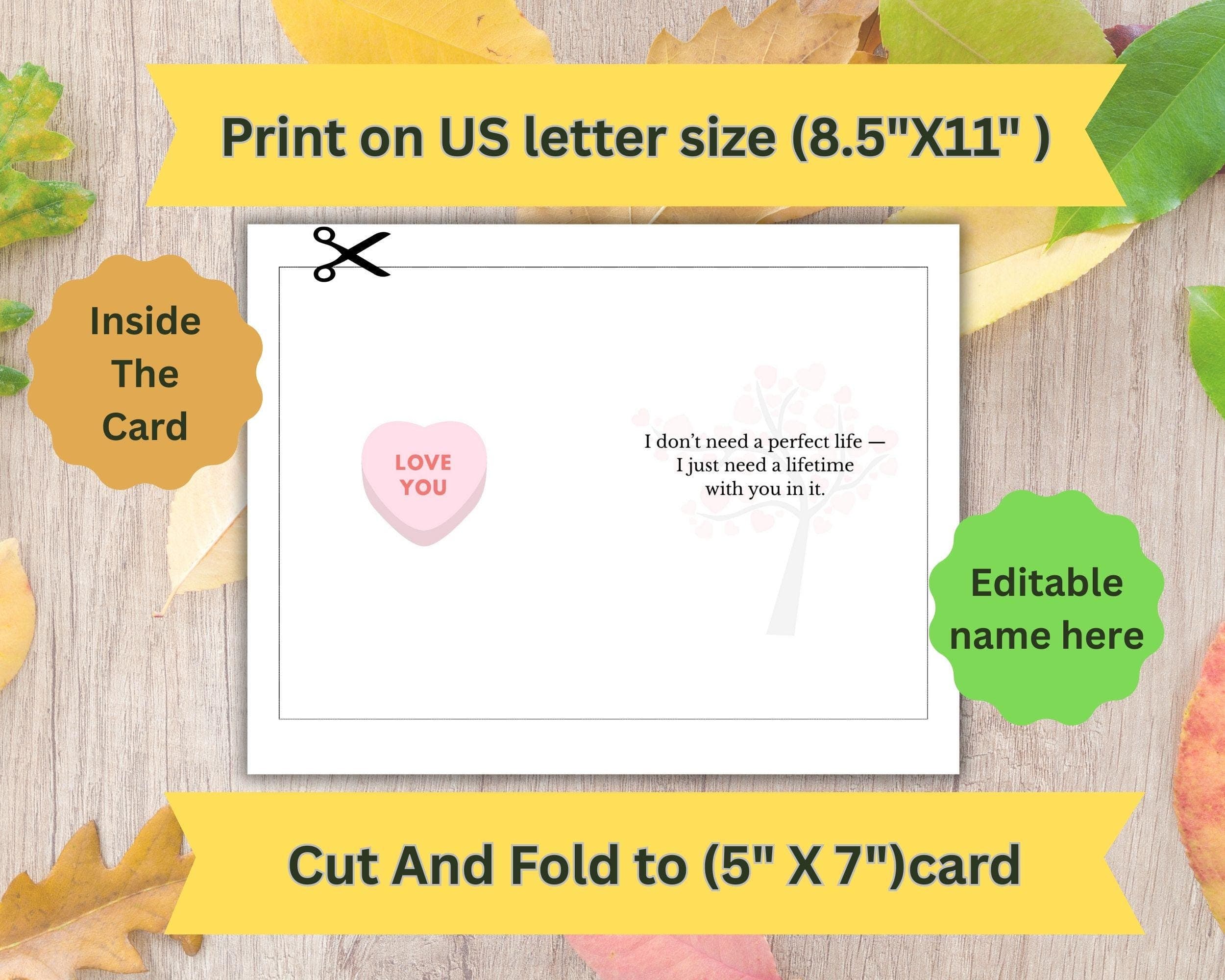 Canva Valentine Card | Editable 5x7 Love Card (Instant Download) - image 5