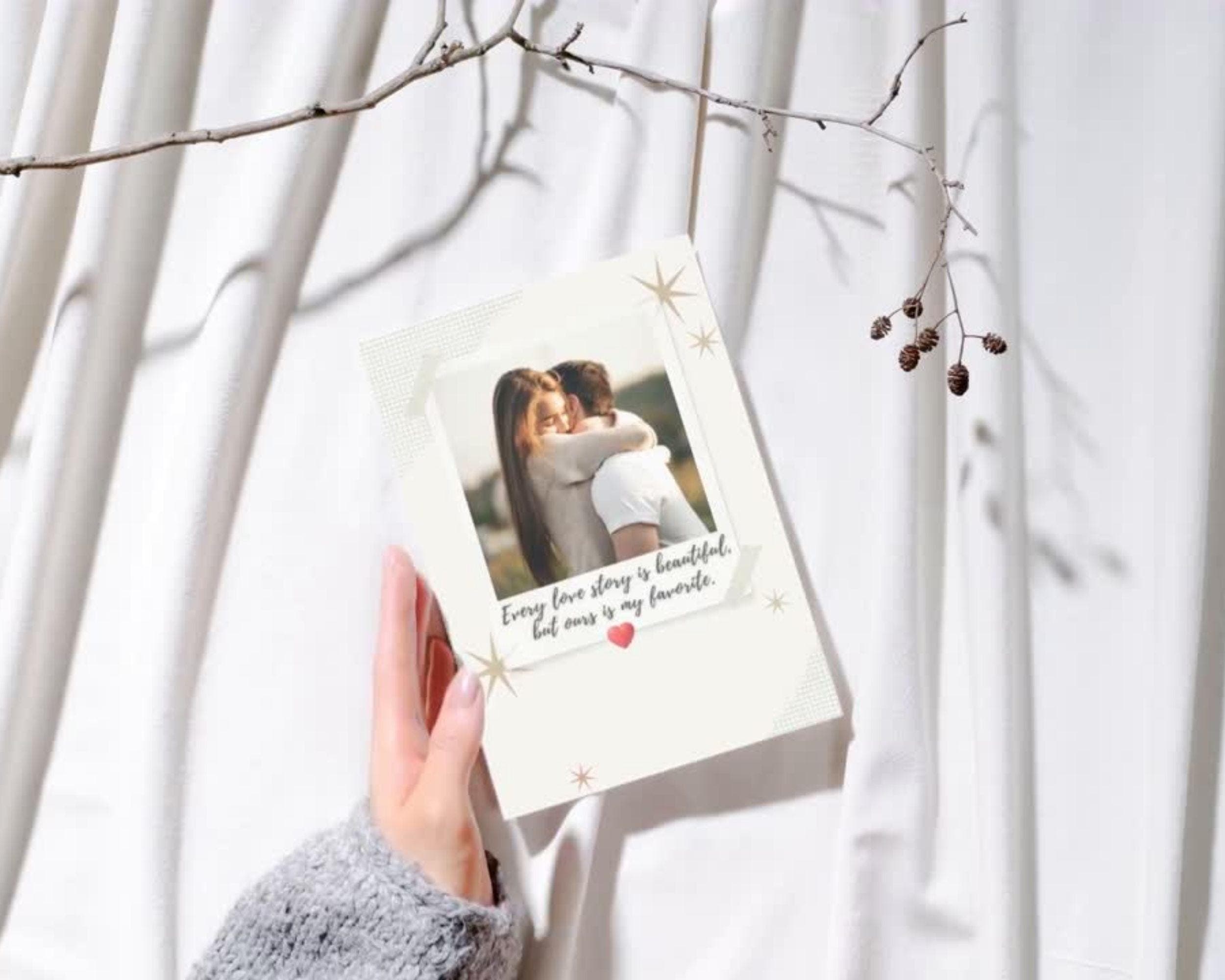 Photo Valentine Card Template | Editable Canva Love Card (Digital Download)