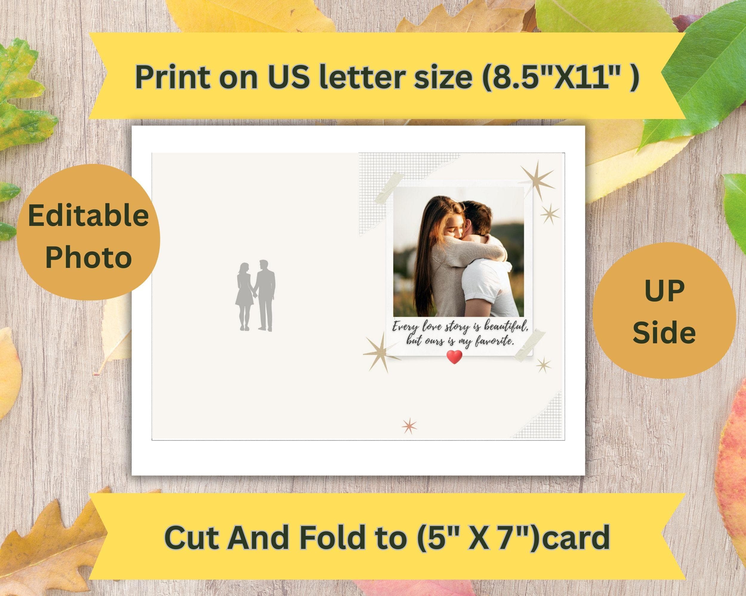 Photo Valentine Card Template | Editable Canva Love Card (Digital Download) - image 4