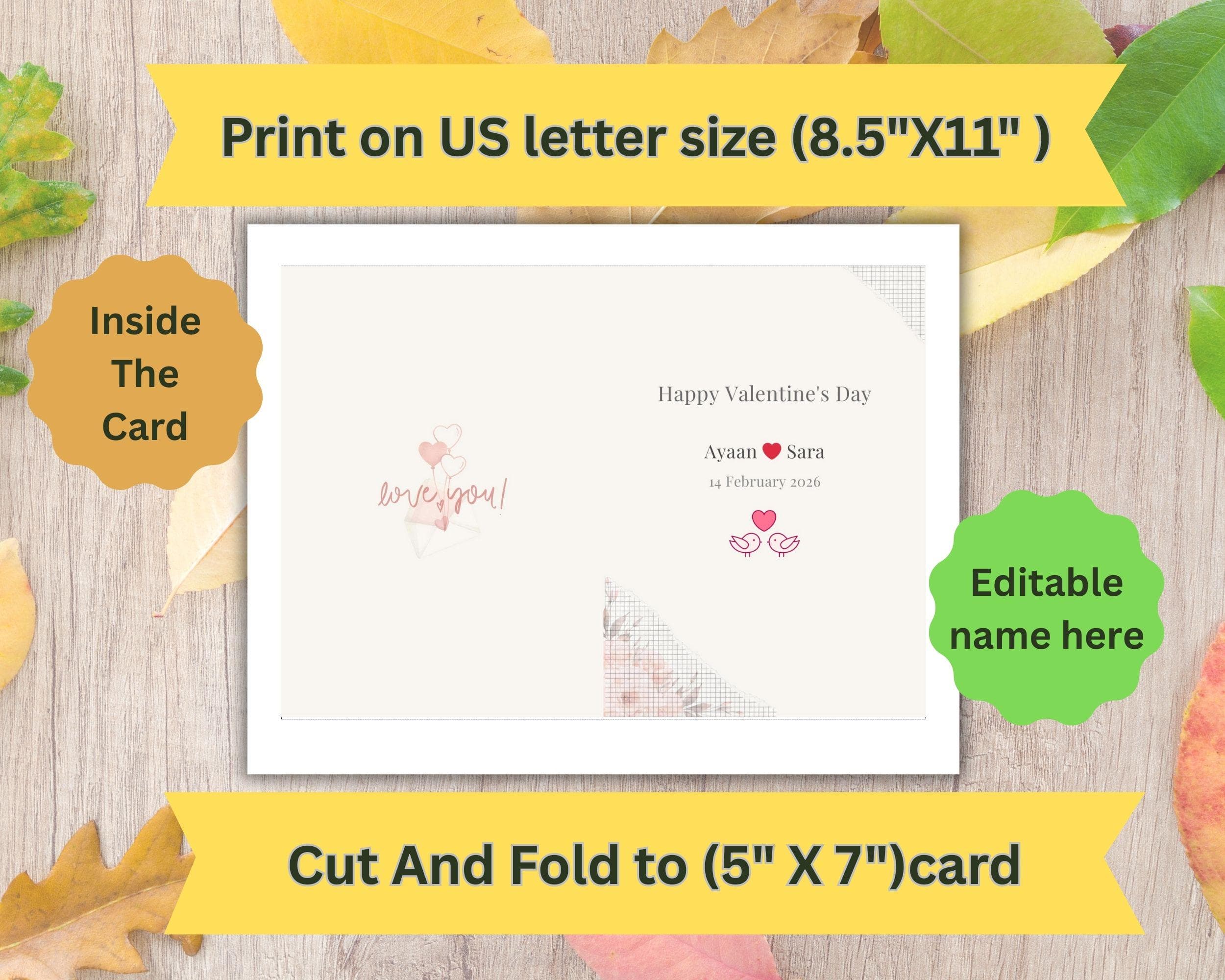 Photo Valentine Card Template | Editable Canva Love Card (Digital Download) - image 5