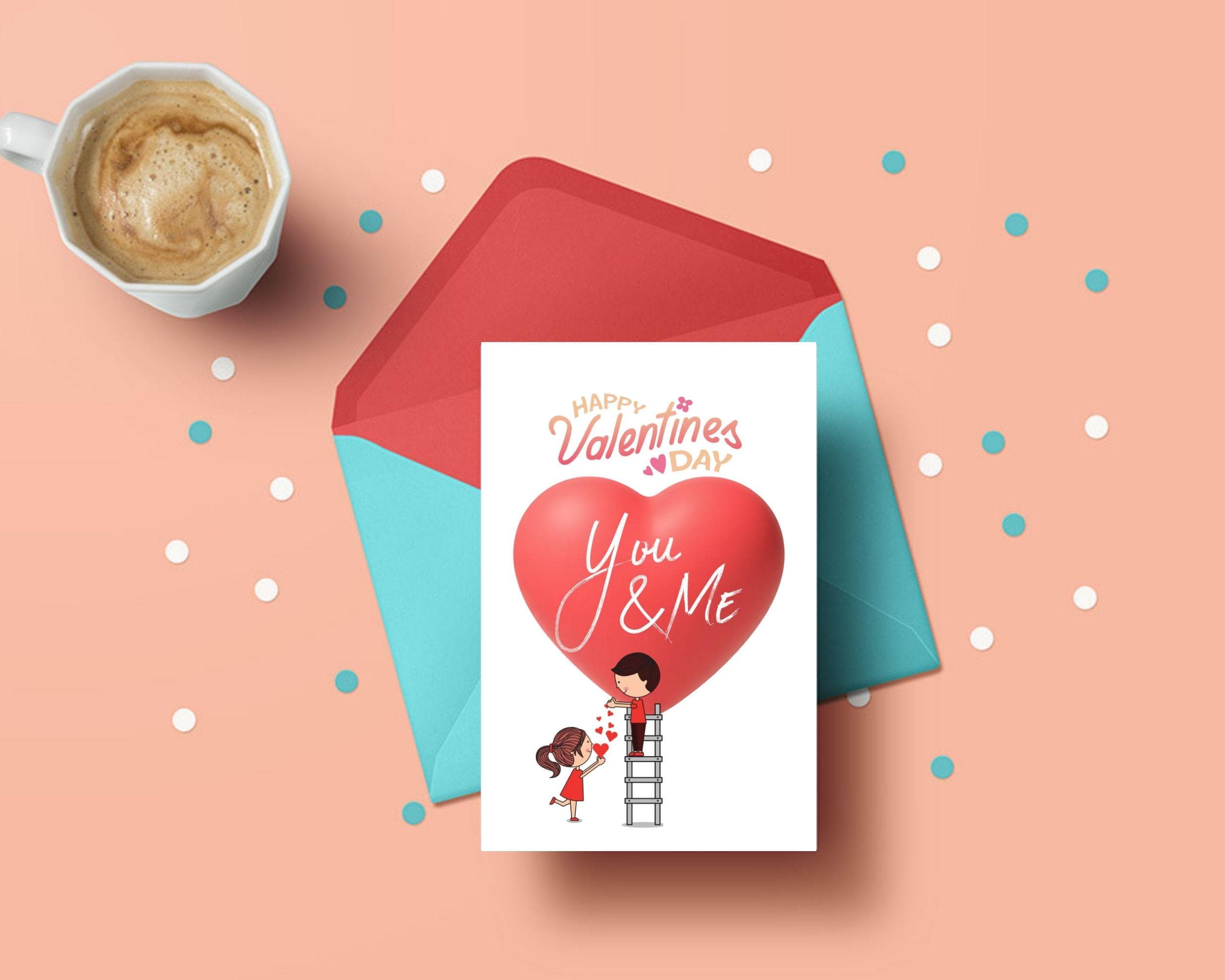 Canva Valentine Card | Editable 5x7 Love Card (Instant Download)