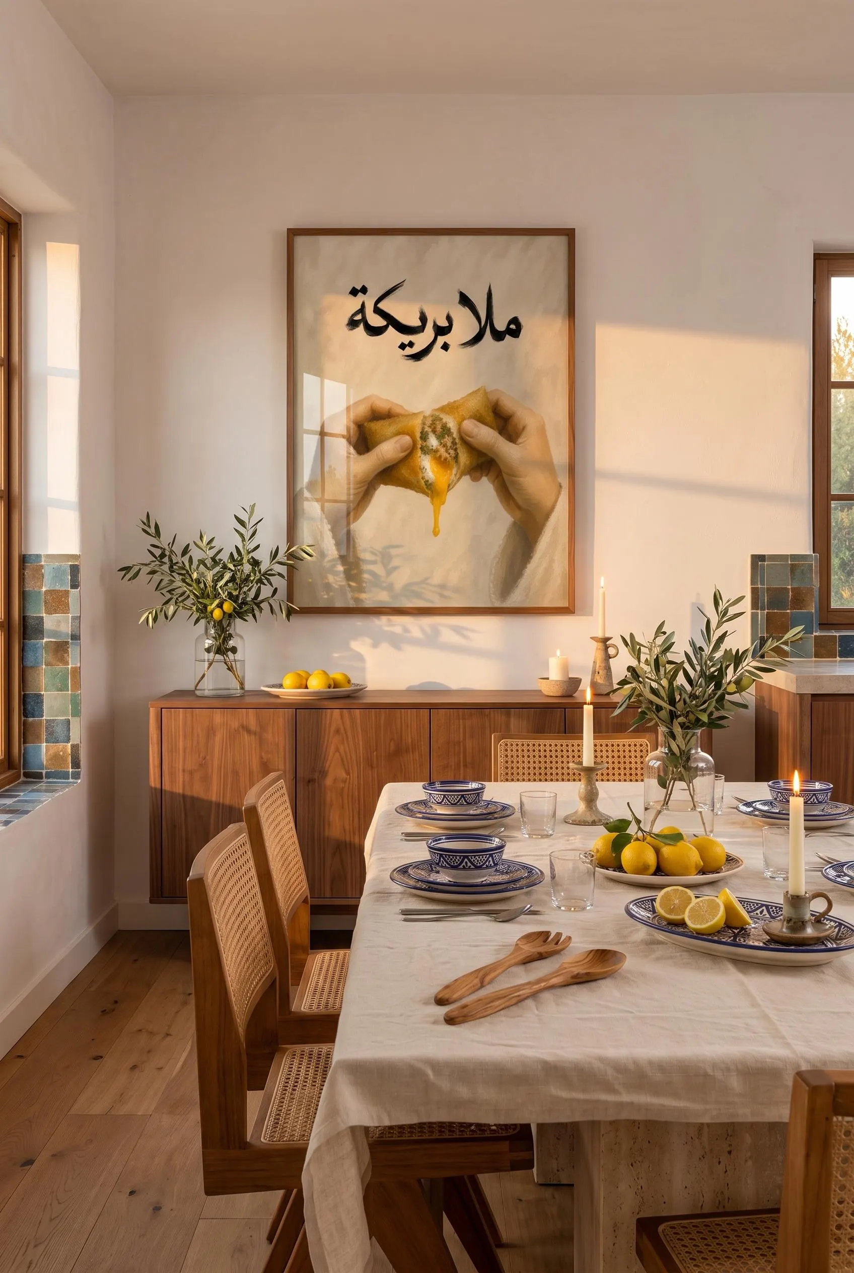 Funny Tunisian "Mala Brika!" Printable Wall Art | Tunisian Food Print | Arabic Kitchen Decor | Digital Download | Modern Arabic Art - image 4