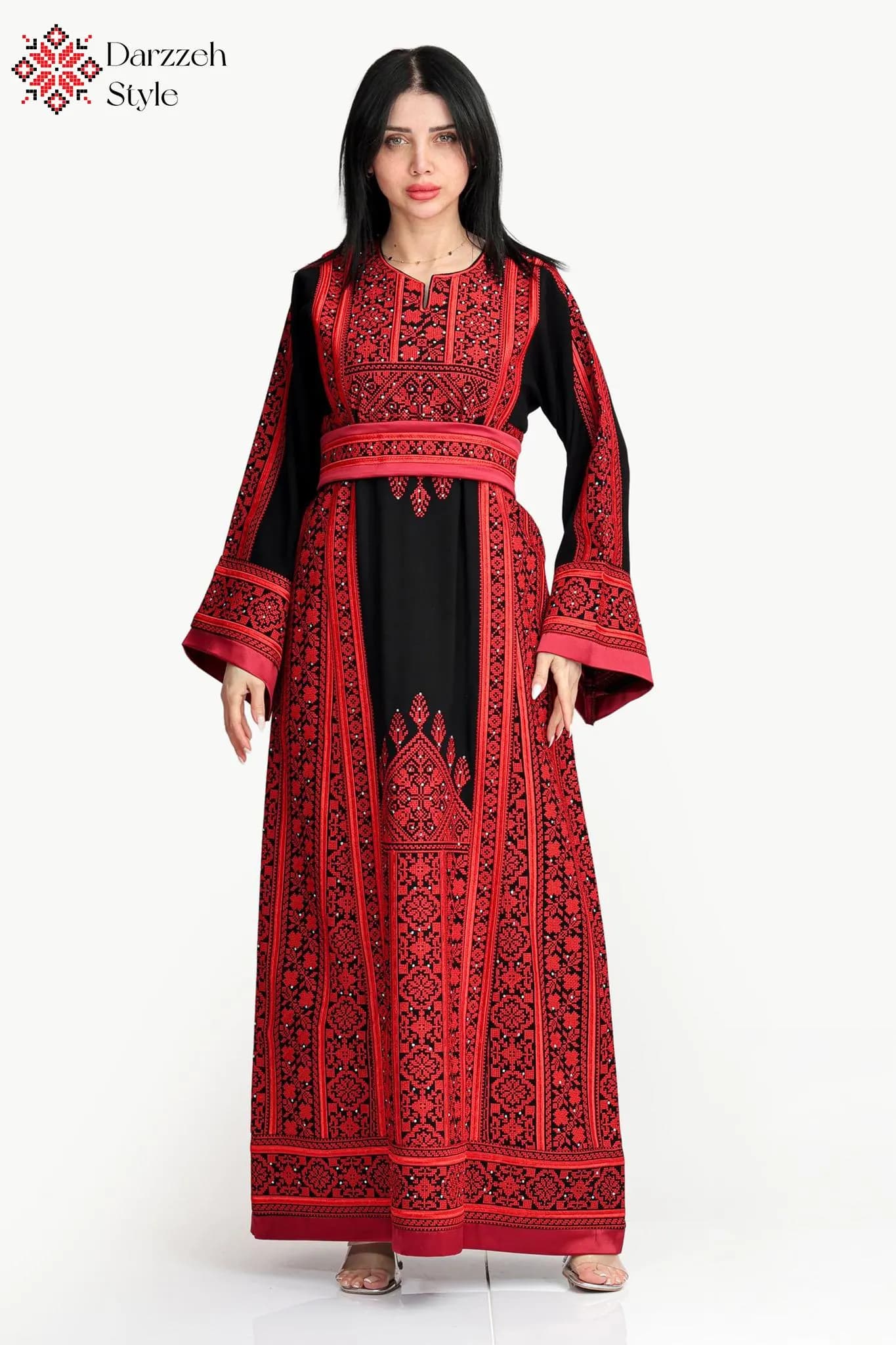 Palestinian Thobe, Embroidered Dress, Traditional Dress, Palestinian Kaftan, Heritage Dress, Maxi Dress, Arabic Dress - image 5
