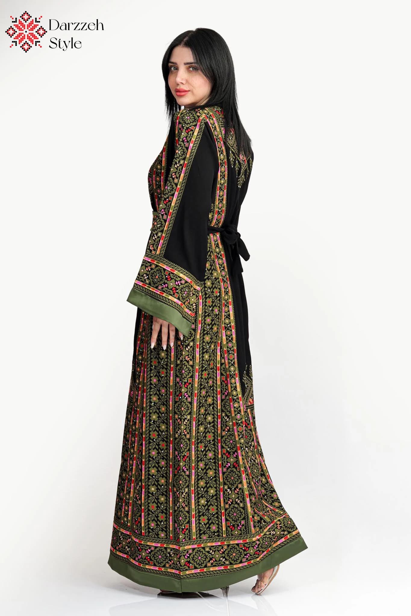 Palestinian Thobe, Embroidered Dress, Traditional Dress, Palestinian Kaftan, Heritage Dress, Maxi Dress, Arabic Dress - image 4