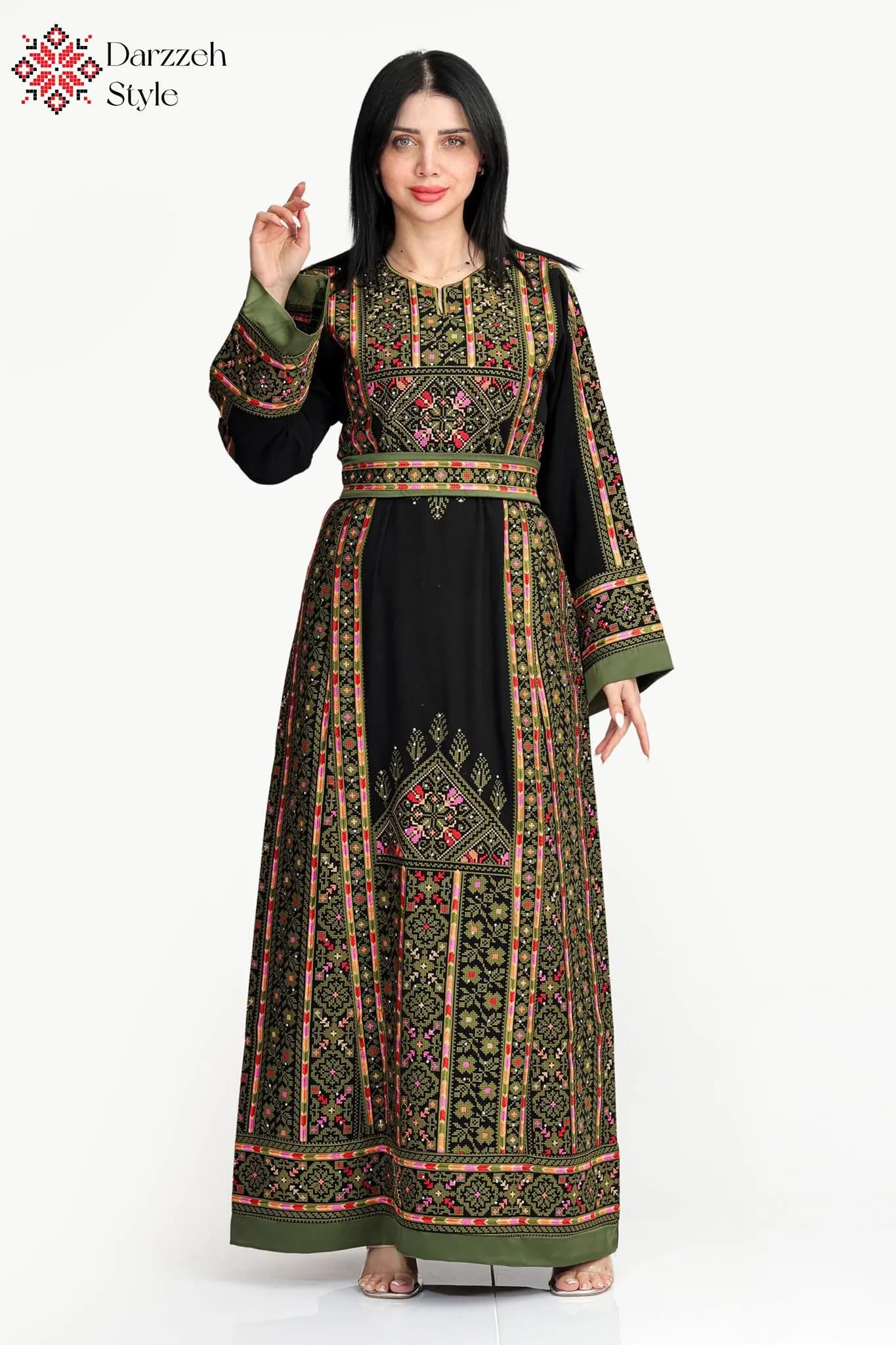 Palestinian Thobe, Embroidered Dress, Traditional Dress, Palestinian Kaftan, Heritage Dress, Maxi Dress, Arabic Dress - image 3
