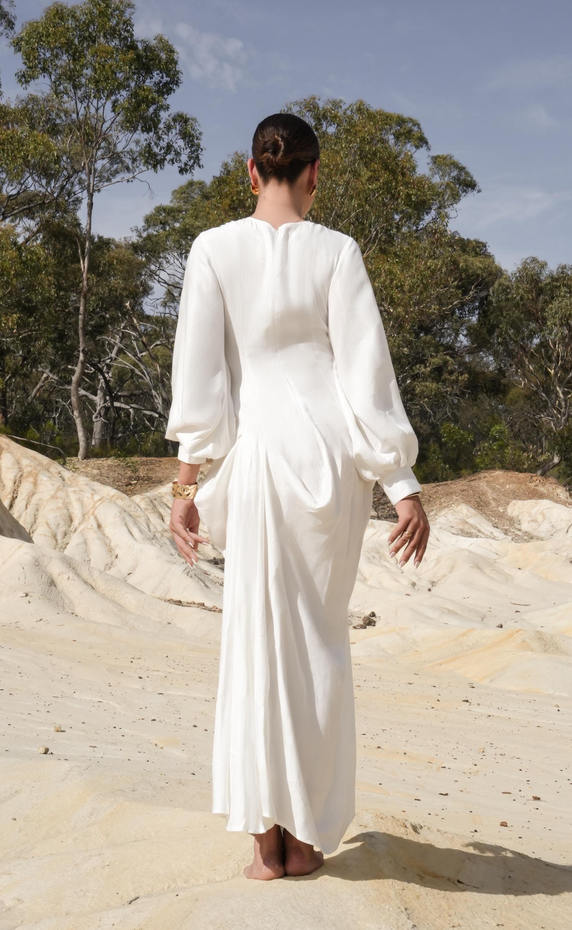Mouna Dress - Soft Draping, Timeless Grace - image 4