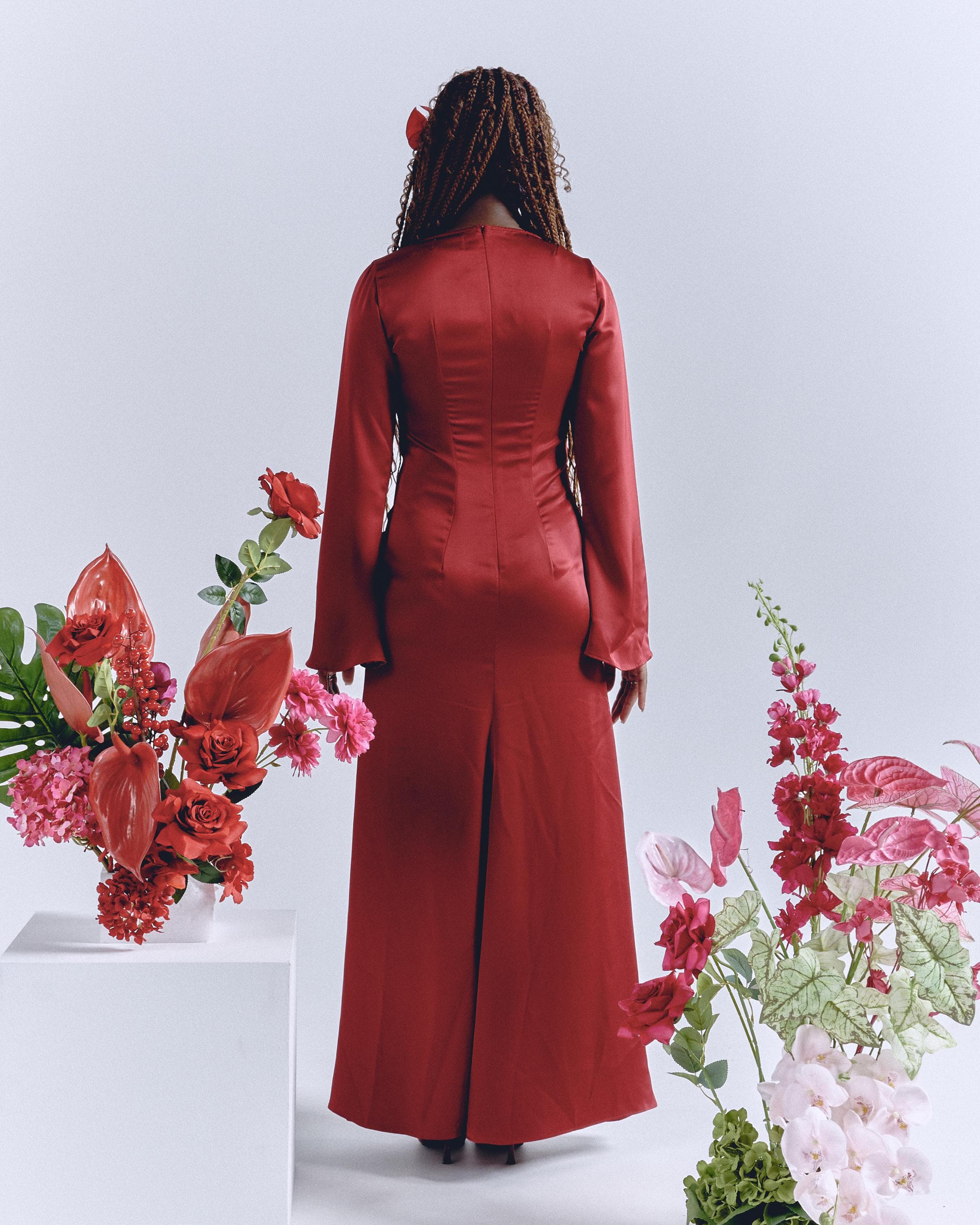 MODEST SILK DRESS – Elegant, Comfortable & Flowy - image 5