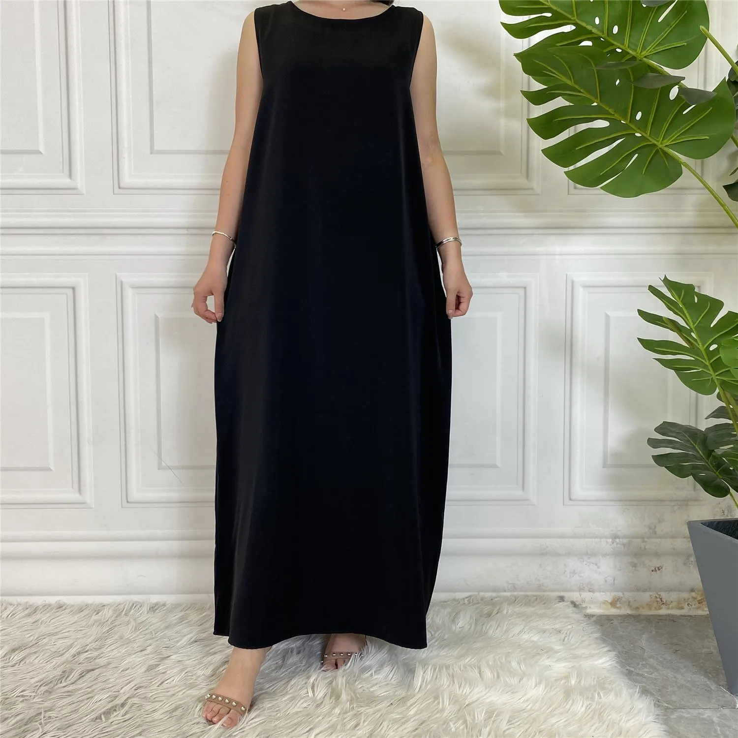 Soft Nida Abaya Slip Dress | Modest Layering Underdress