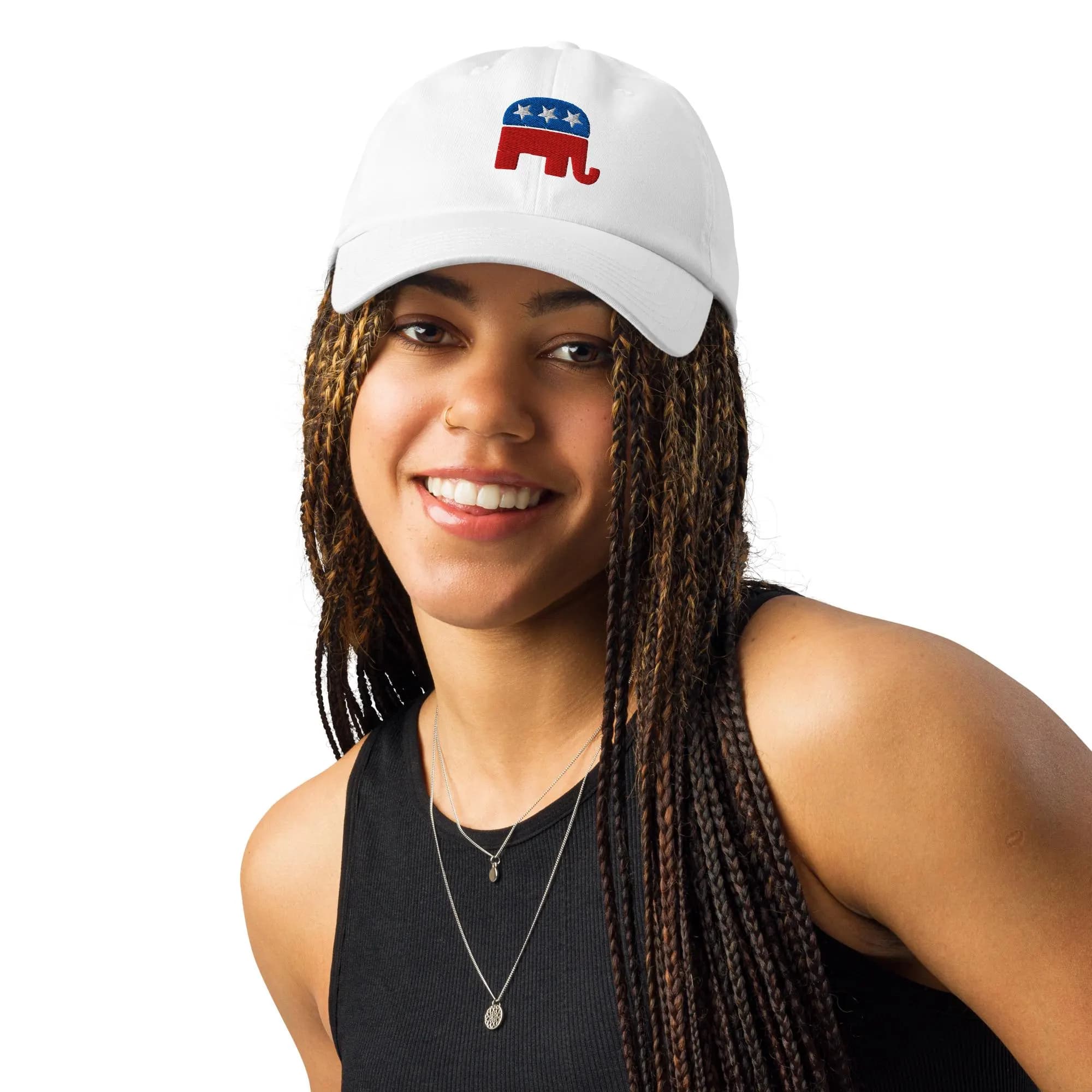 Republican Dad Hat Embroidered Under Armour GOP Elephant Logo Cap Gifts for Republicans