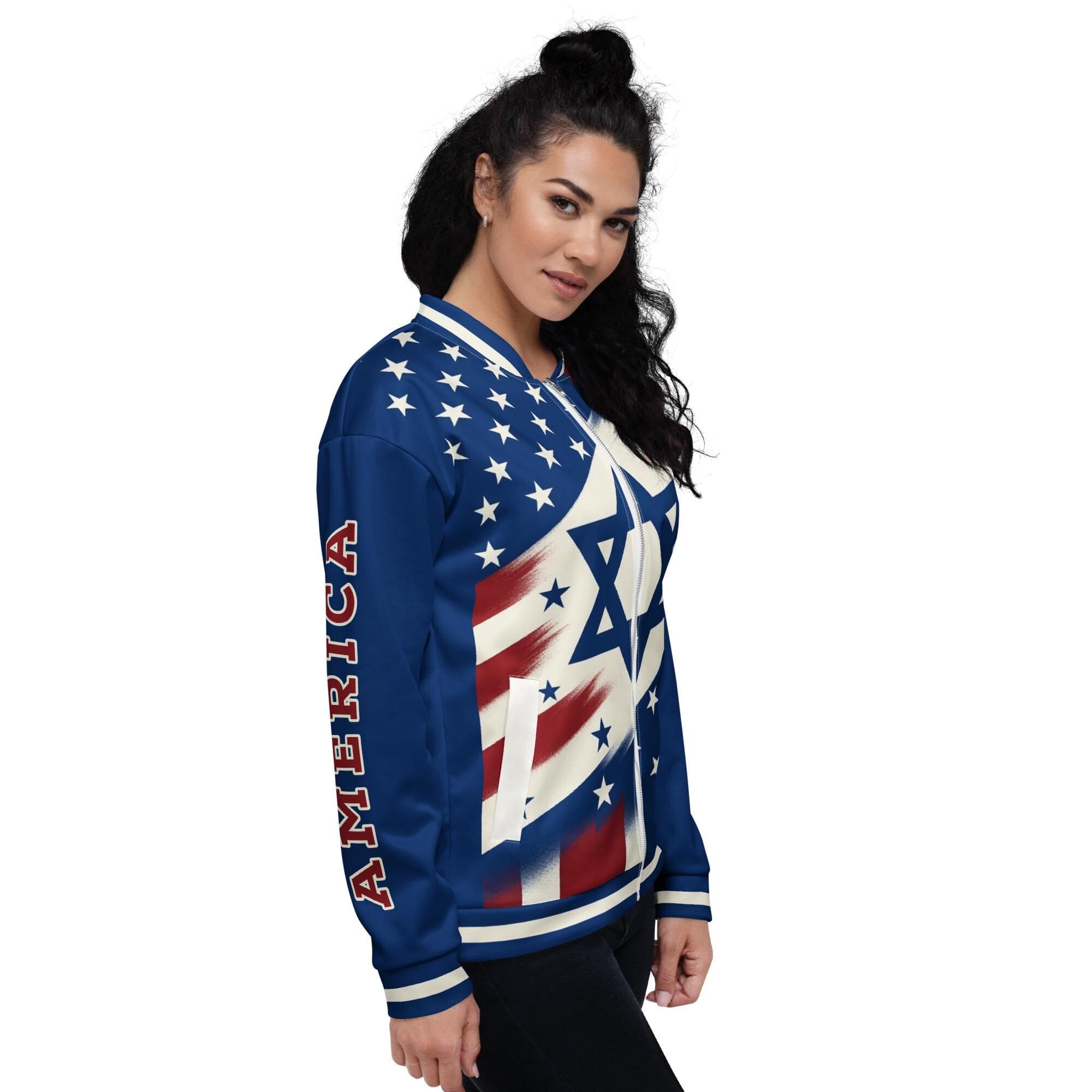 America Israel Bomber Jacket