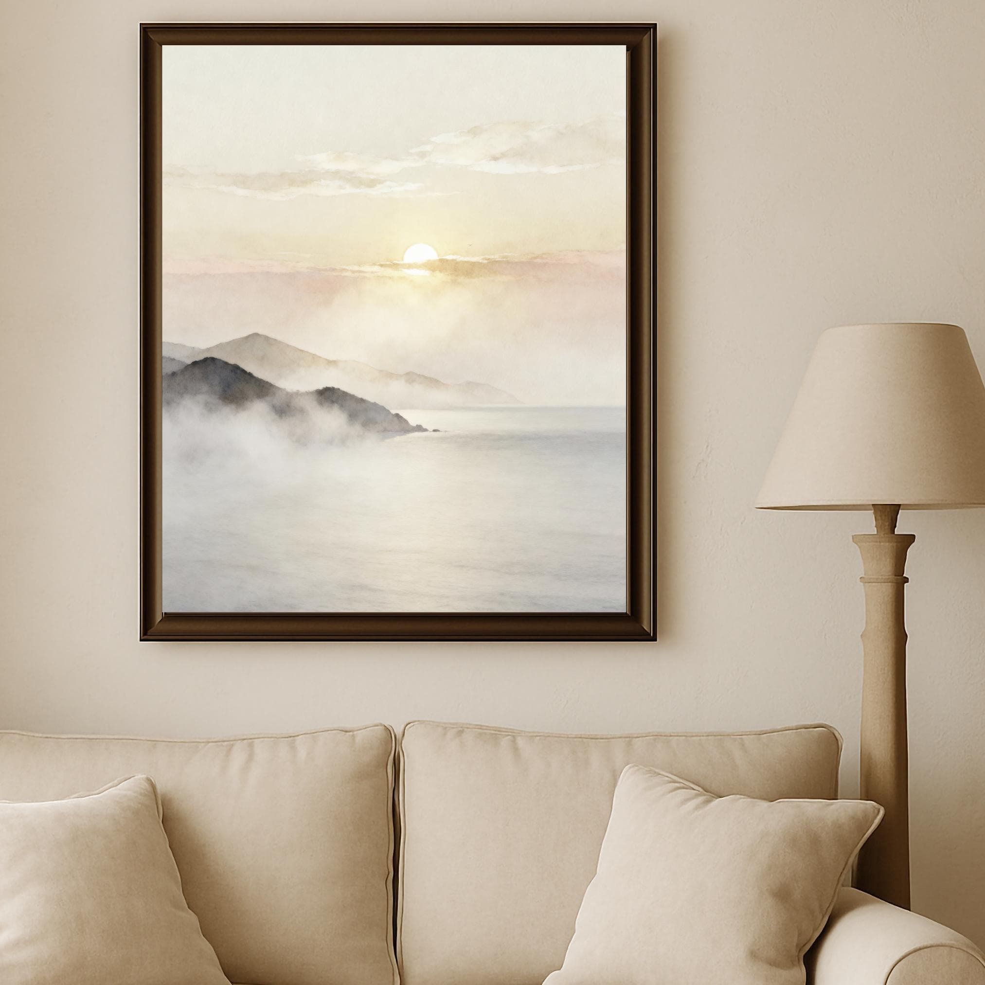 Smoky Mountain Landscape Print, Quiet Luxury Wall Art, Digital Download - image 4