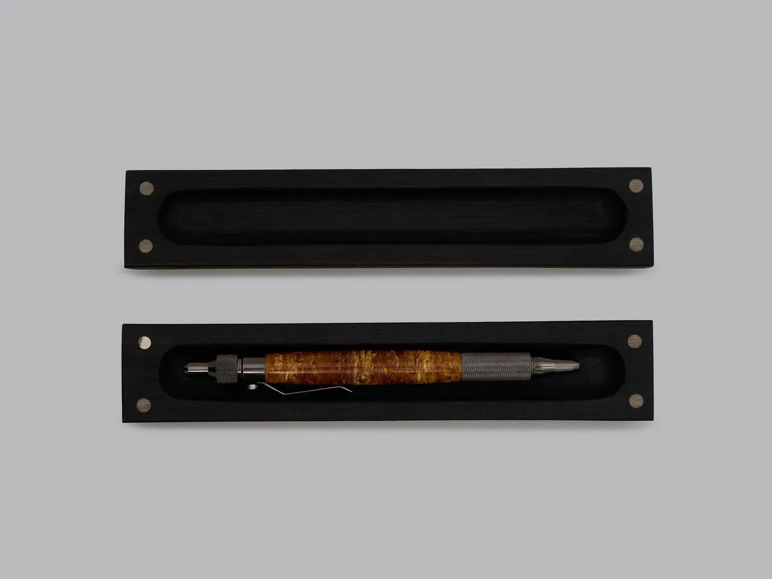 Handmade Pressed Amber Pen with Brass Details, Luxury Refillable Ballpoint, Gift for Teacher, Doctor or Lawyer - image 3