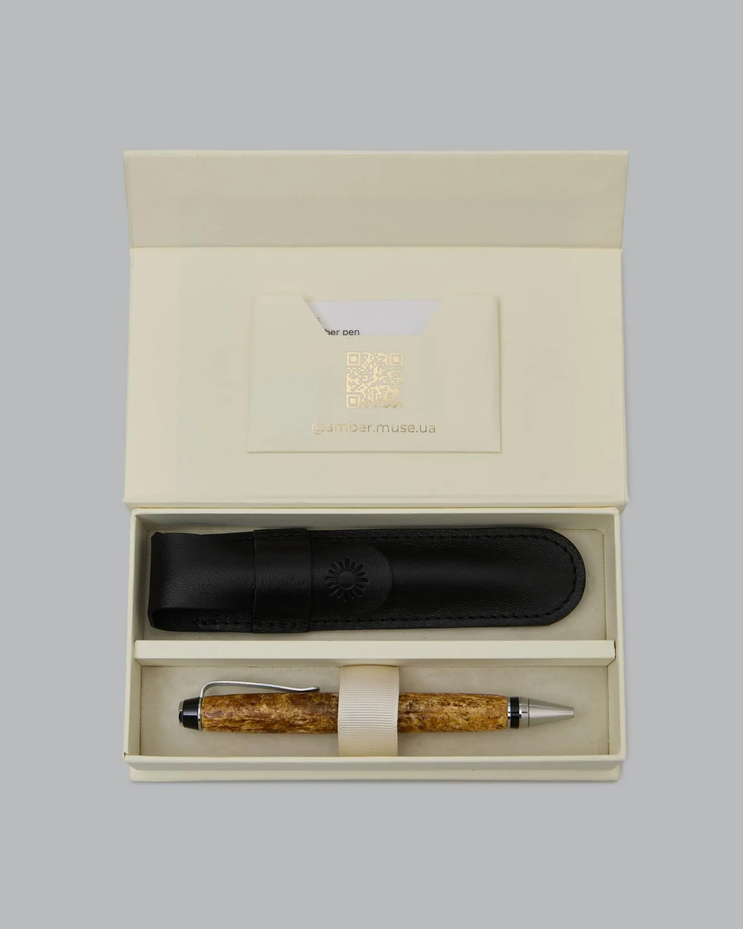 Luxury Baltic Amber Ballpoint Pen: Handmade Writing Pen, Elegant Business Gift - image 5