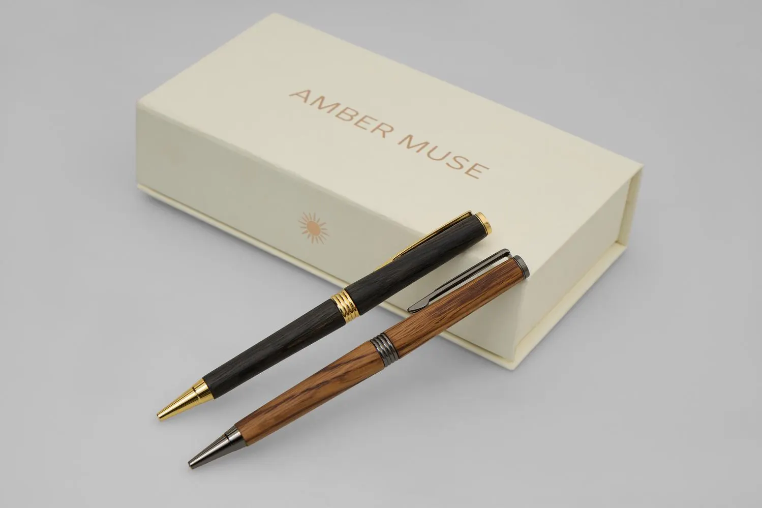 Natural Wood Writing Pen: Handmade Ballpoint Pen with Gift Box, Elegant Office Gift for Writer - image 5