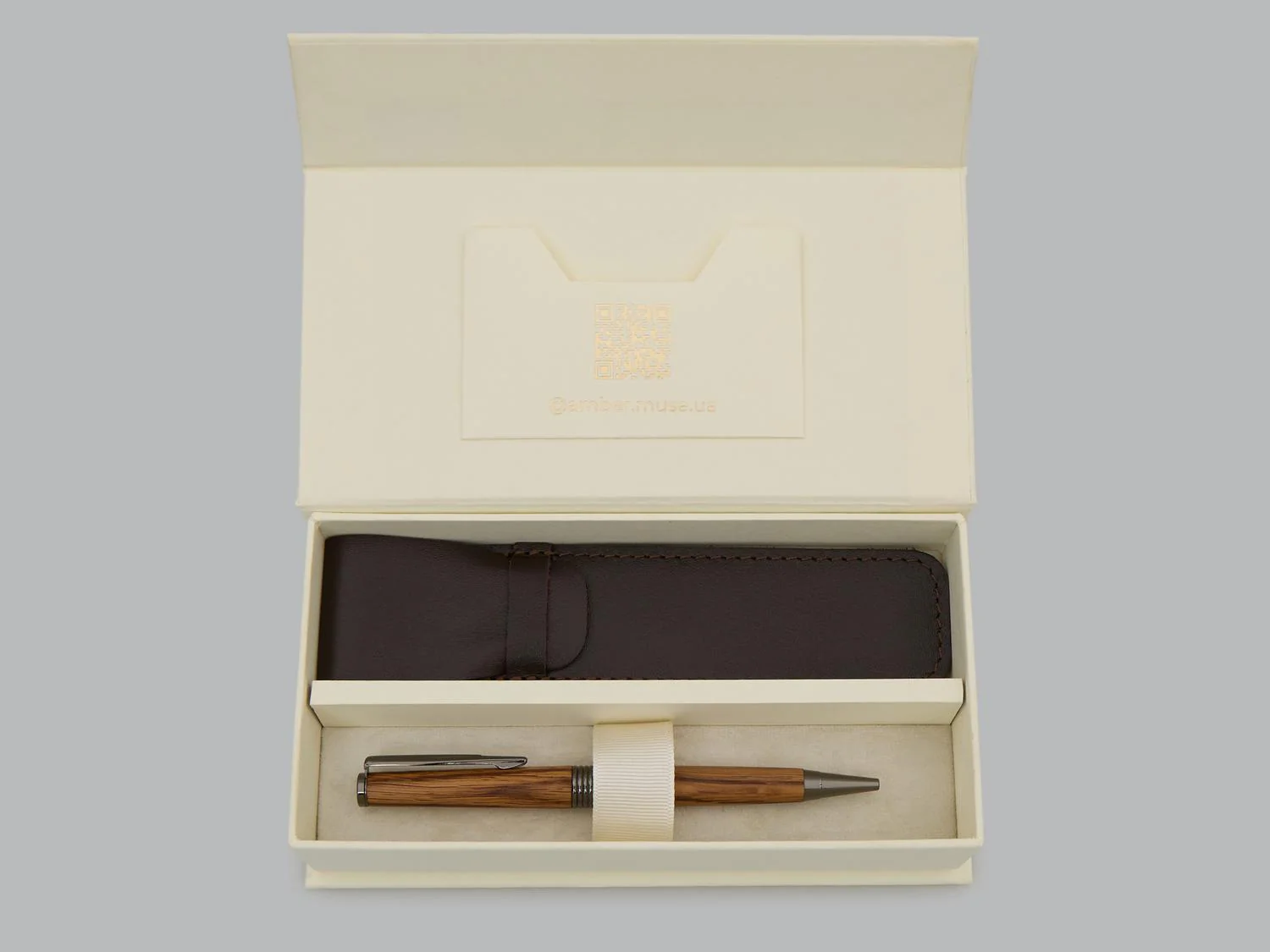 Natural Wood Writing Pen: Handmade Ballpoint Pen with Gift Box, Elegant Office Gift for Writer - image 3