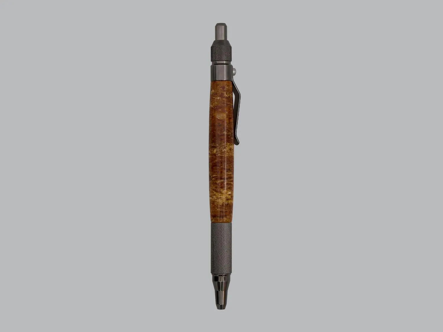 Handmade Pressed Amber Pen with Brass Details, Luxury Refillable Ballpoint, Gift for Teacher, Doctor or Lawyer