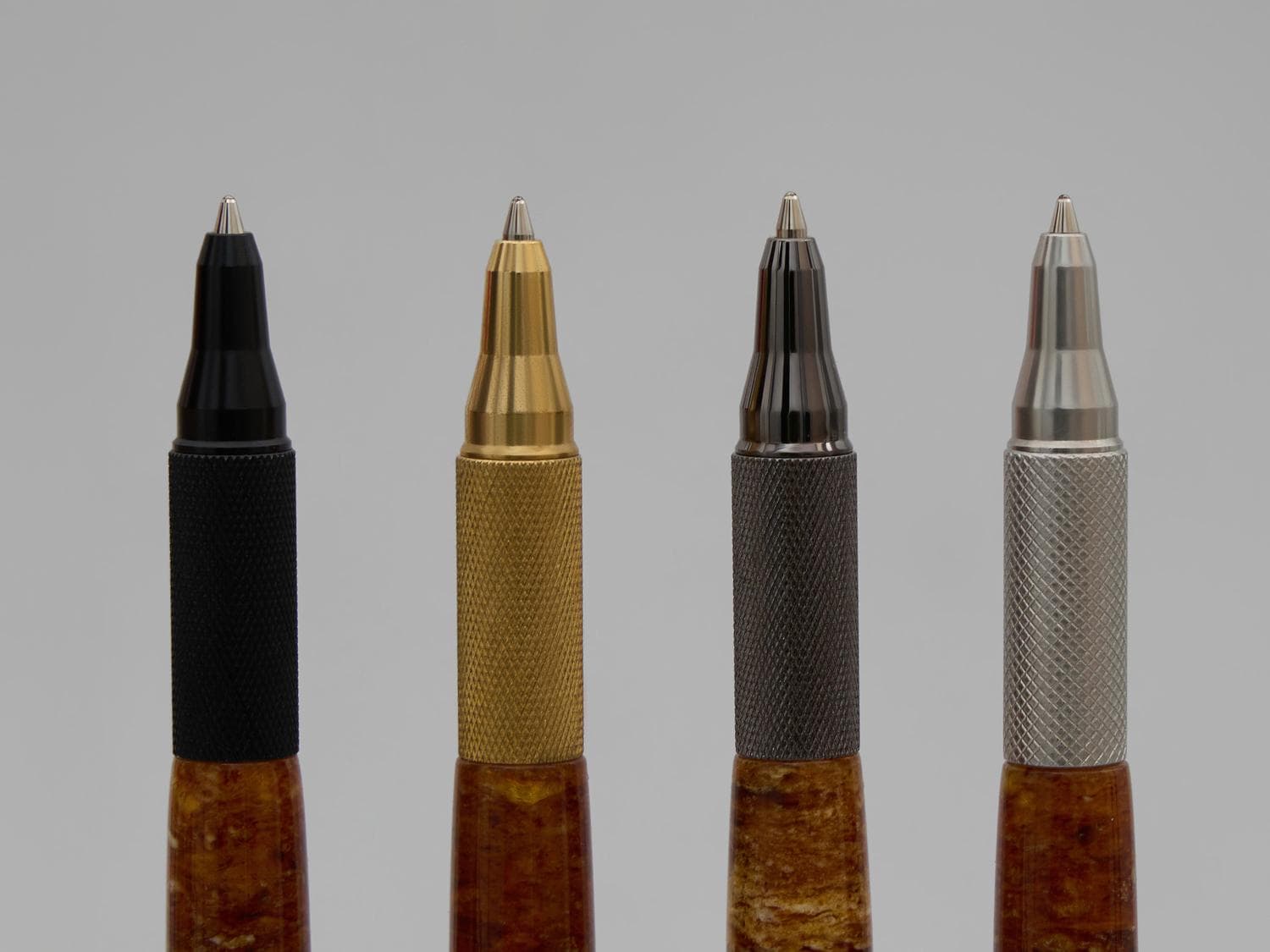 Handmade Pressed Amber Pen with Brass Details, Luxury Refillable Ballpoint, Gift for Teacher, Doctor or Lawyer - image 5