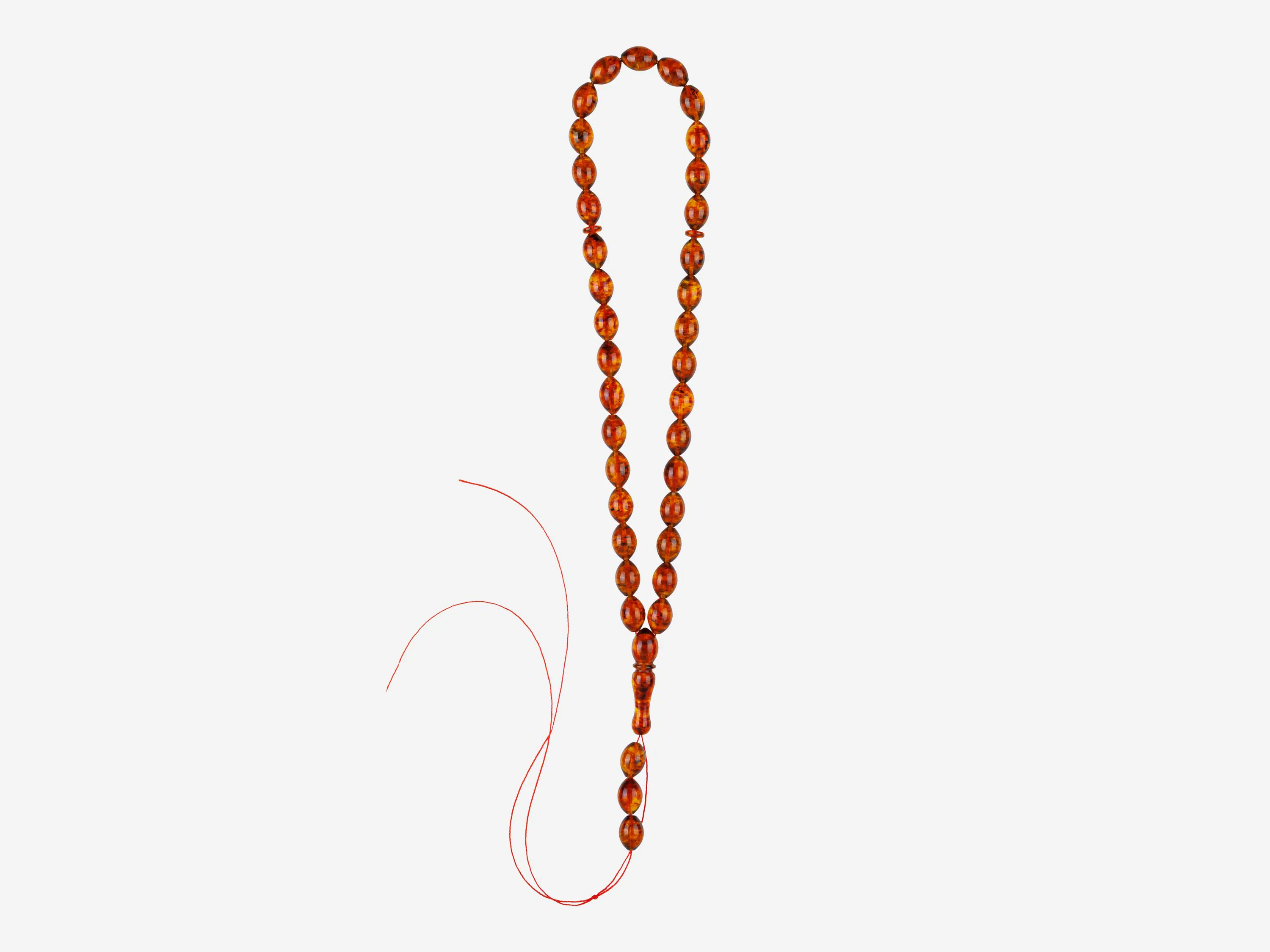 Natural Amber Dhikr Beads – Handmade Islamic Tasbih, Muslim Prayer Beads - image 2