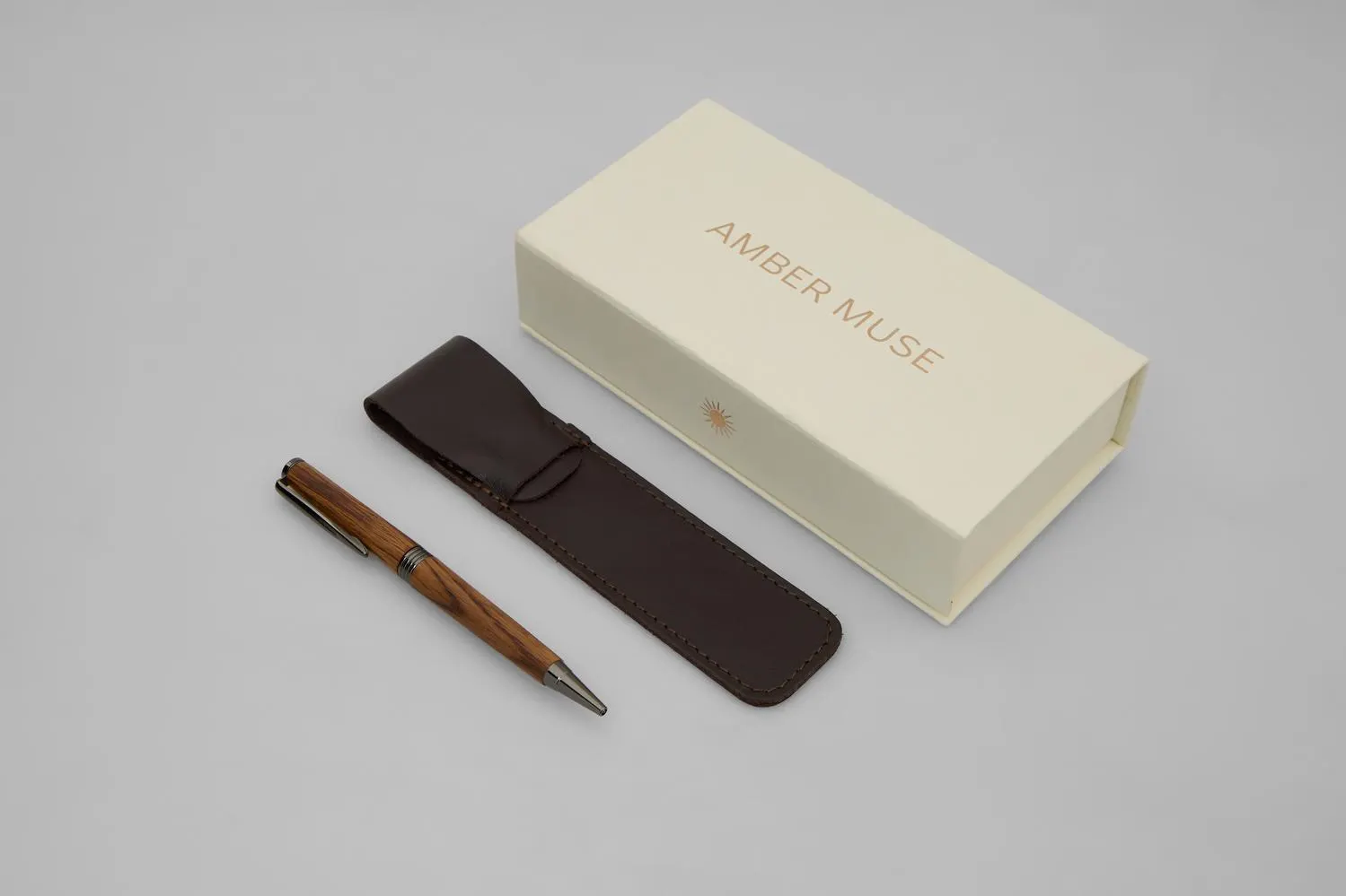 Natural Wood Writing Pen: Handmade Ballpoint Pen with Gift Box, Elegant Office Gift for Writer - image 4