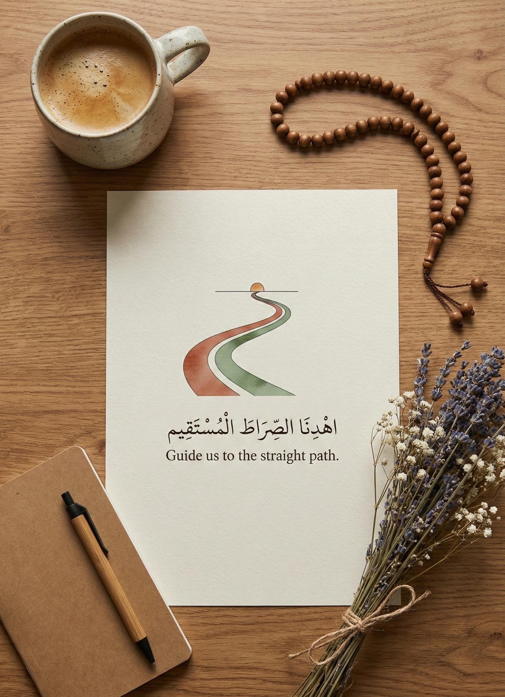 Minimalist Islamic Art Print, Dua for Guidance (Digital Download) - image 4