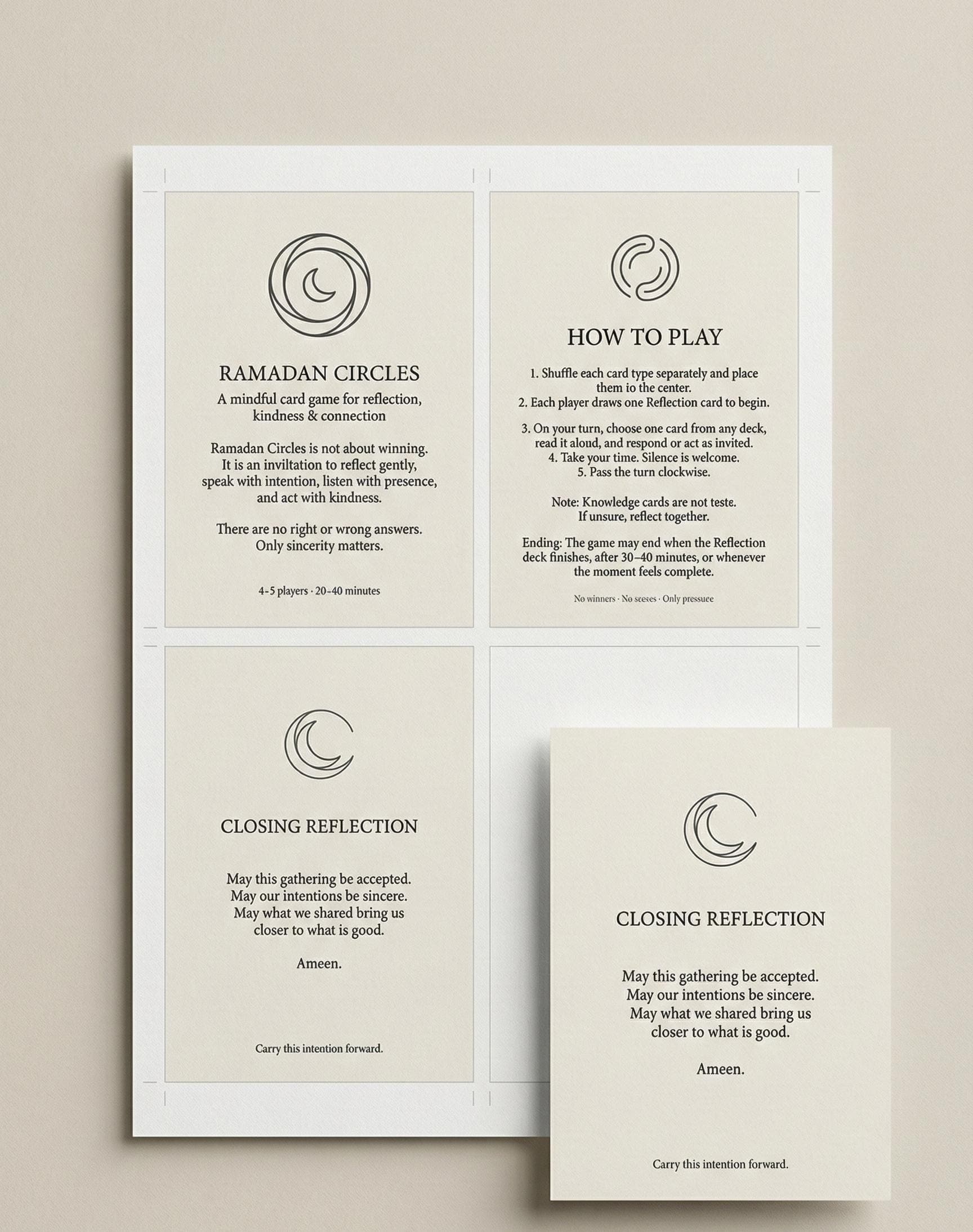 Ramadan Circles Card Game | Mindful Islamic Reflection (Digital Download) - image 5