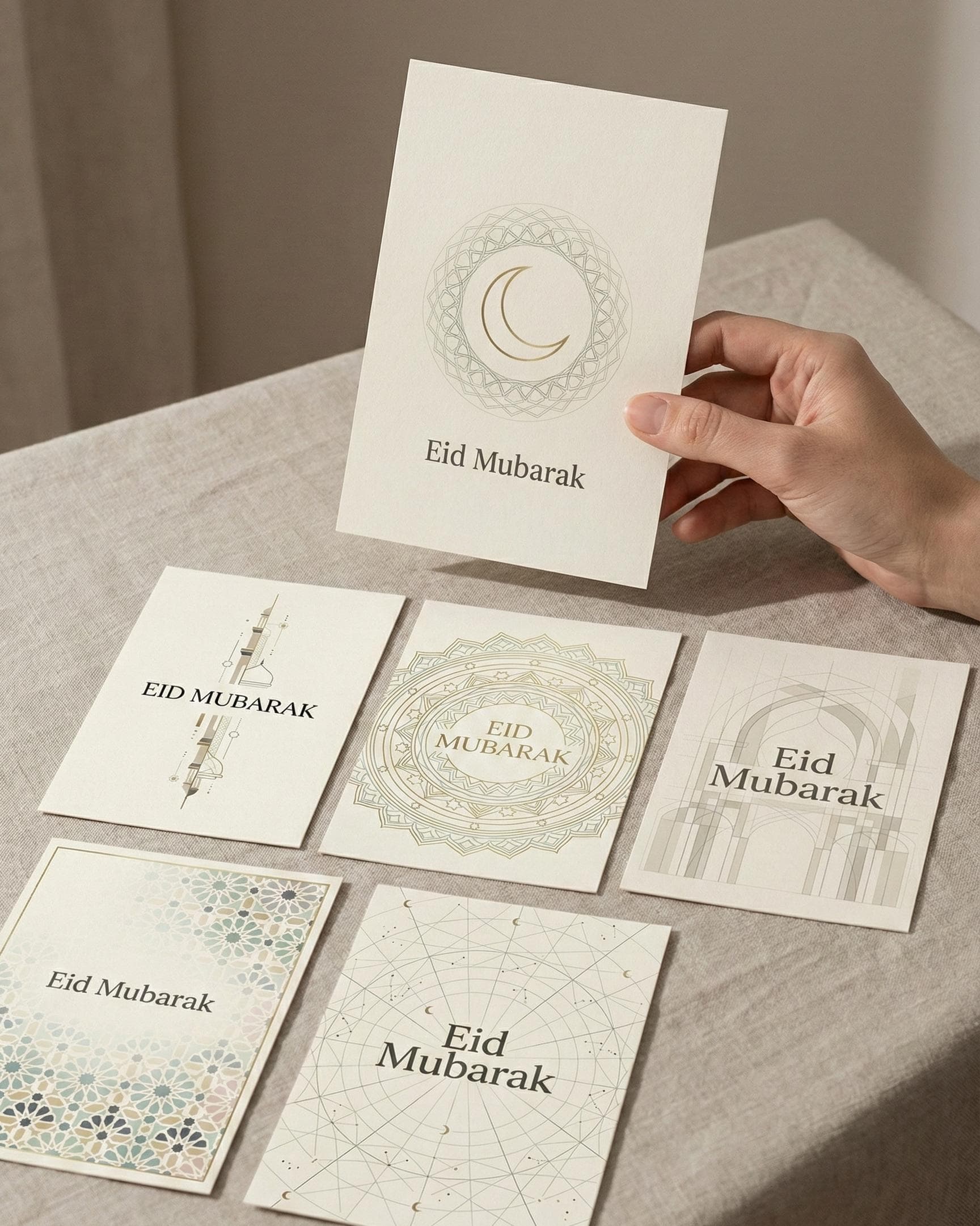 Minimalist Eid Mubarak Cards | Islamic Greeting Cards (Digital Download) - image 2