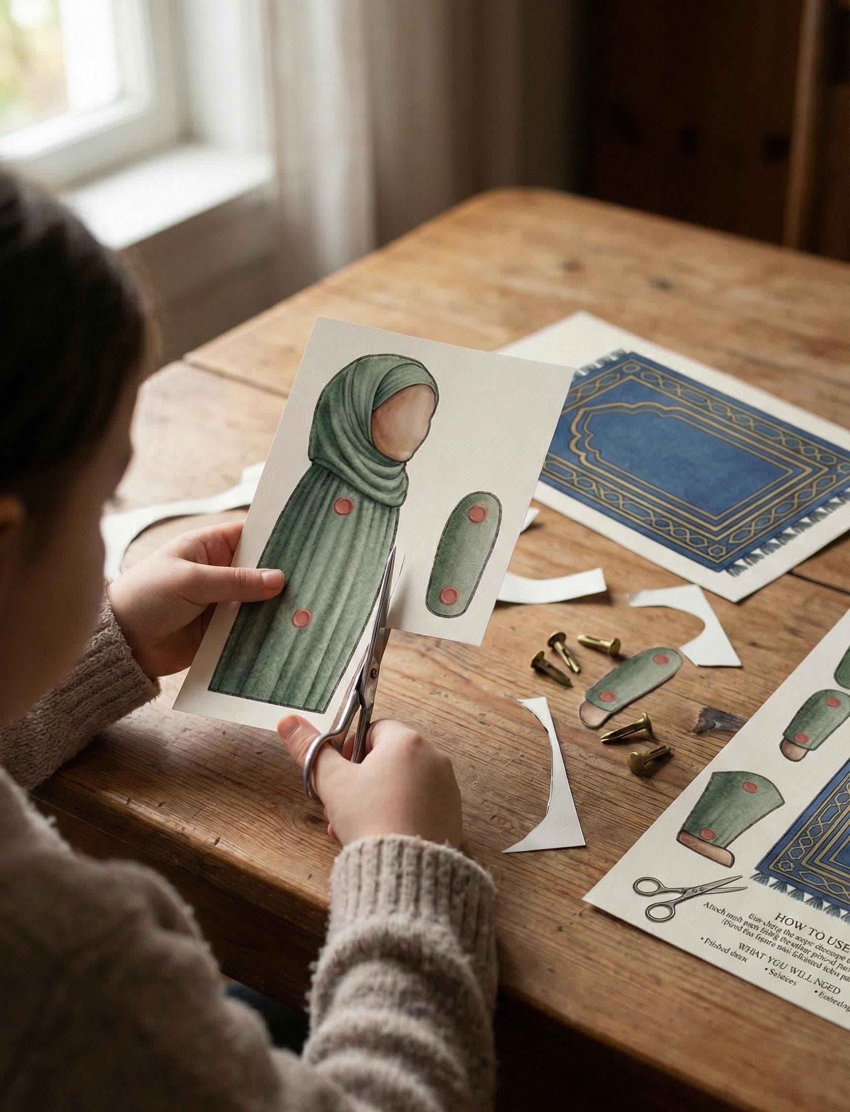 DIY Salat Learning Kit | Movable Muslim Prayer Craft (PDF Printable) - image 3