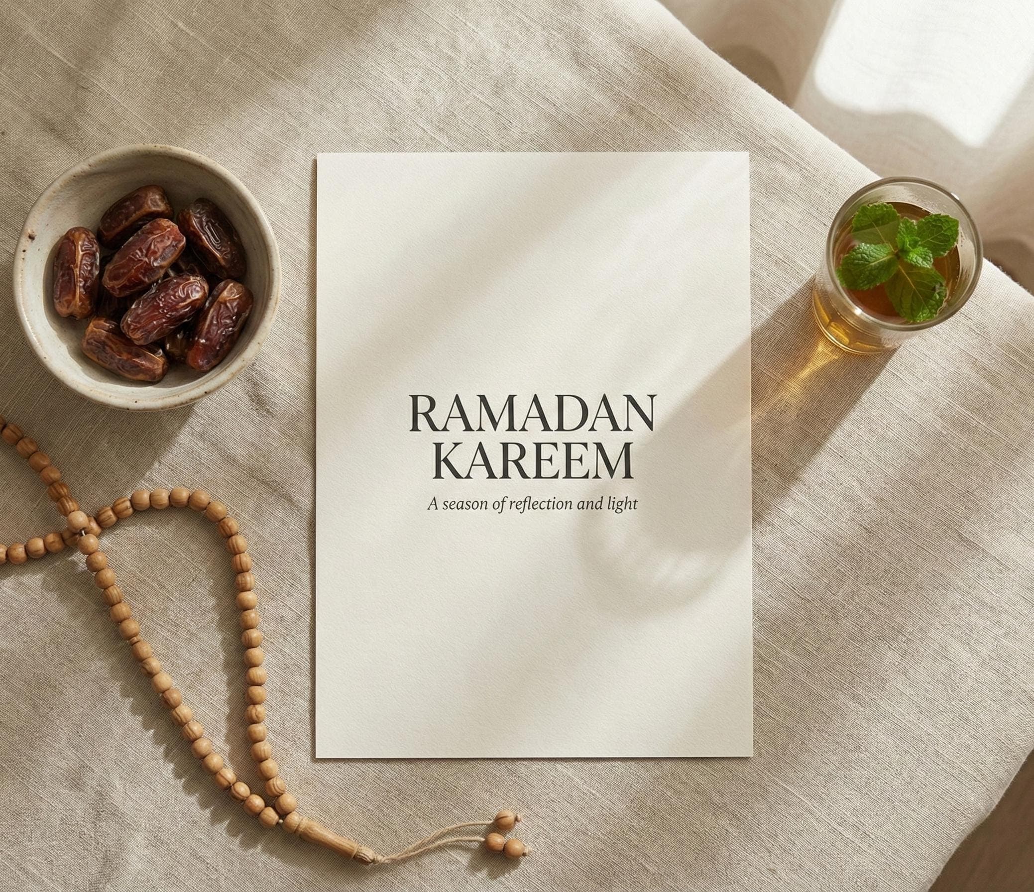 Ramadan Kareem Wall Art | Minimalist Ramadan Quote Printable | Elegant Islamic Typography | Neutral Muslim Decor A4 A3 - image 5