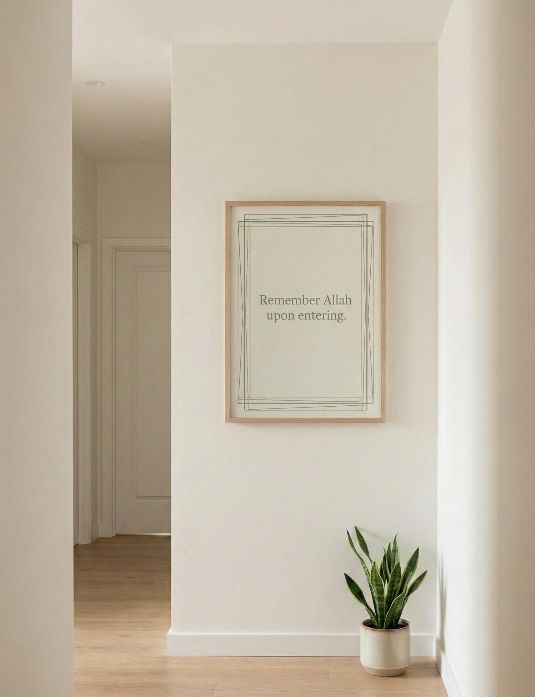 Islamic Entryway Print | Remember Allah Wall Art (Digital Download) - image 5