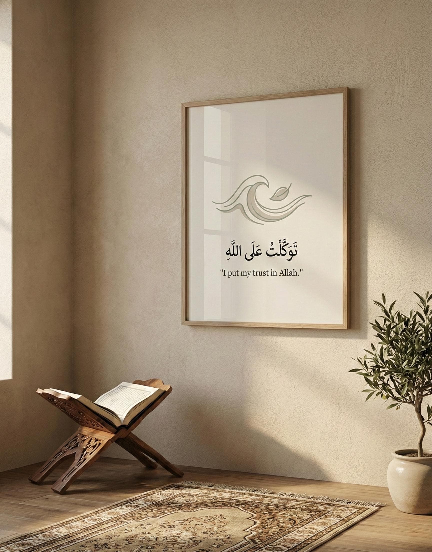 Islamic Wall Art | Tawakkaltu ‘ala Allah Dua Print (Digital Download) - image 5