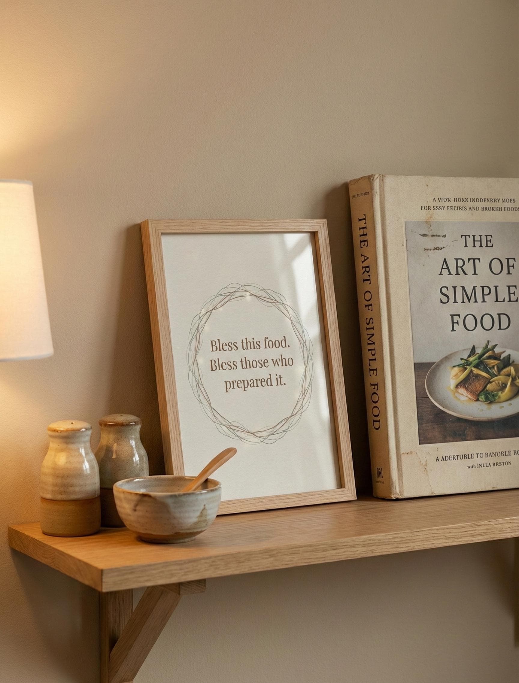 Islamic Kitchen Print | Dua Before Eating, Muslim Home Decor (Digital Download) - image 4