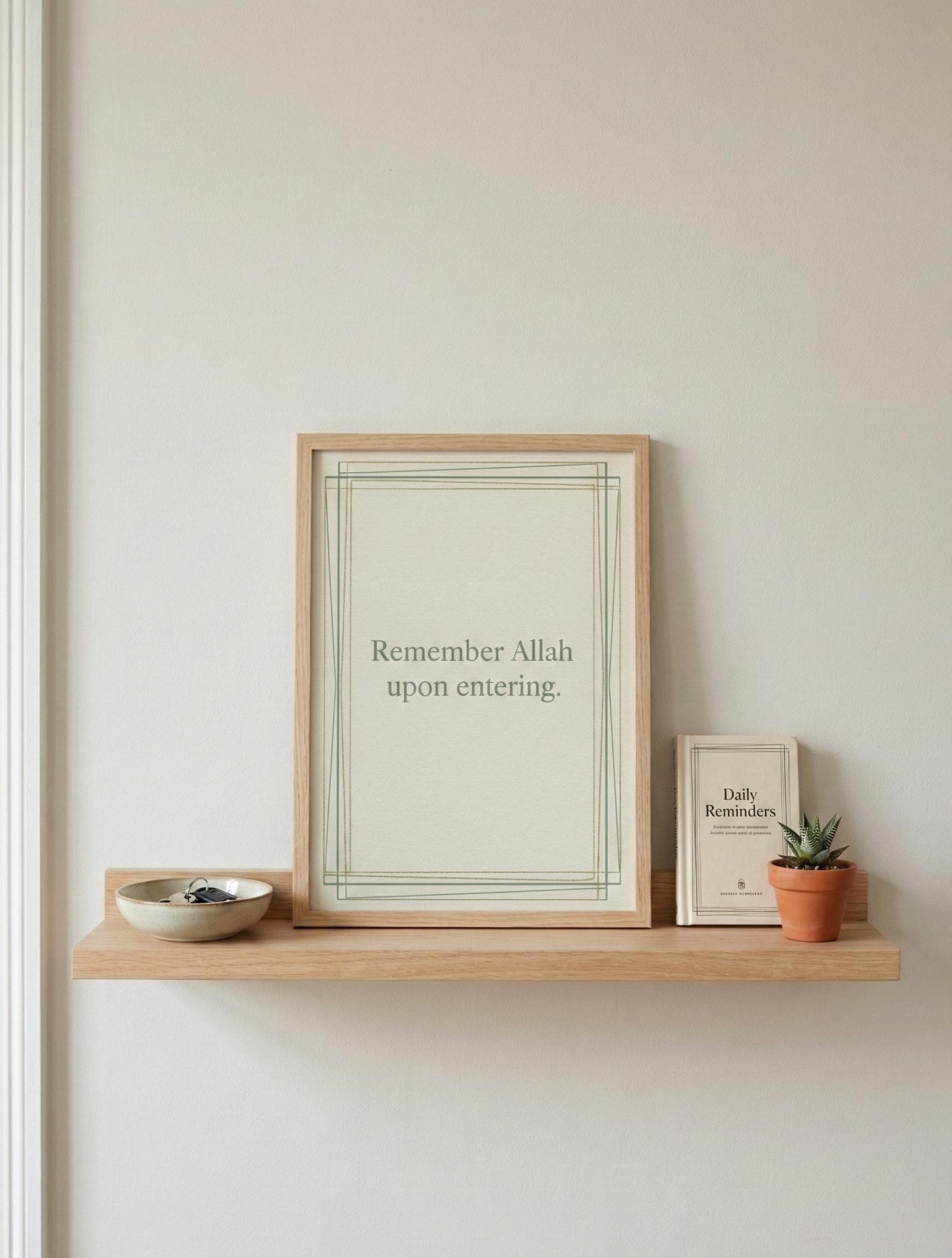 Islamic Entryway Print | Remember Allah Wall Art (Digital Download)