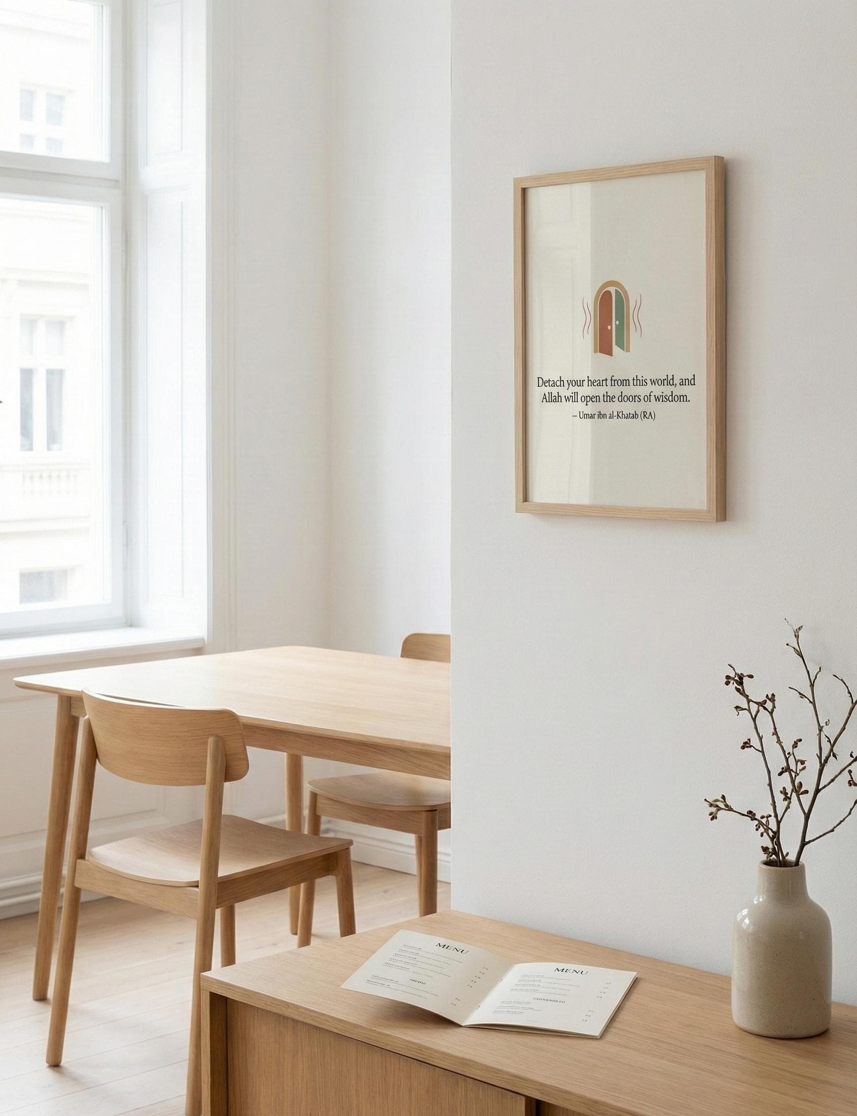 Minimalist Islamic Quote Art Print – Umar ibn al-Khattab (RA) (Digital Download) - image 3