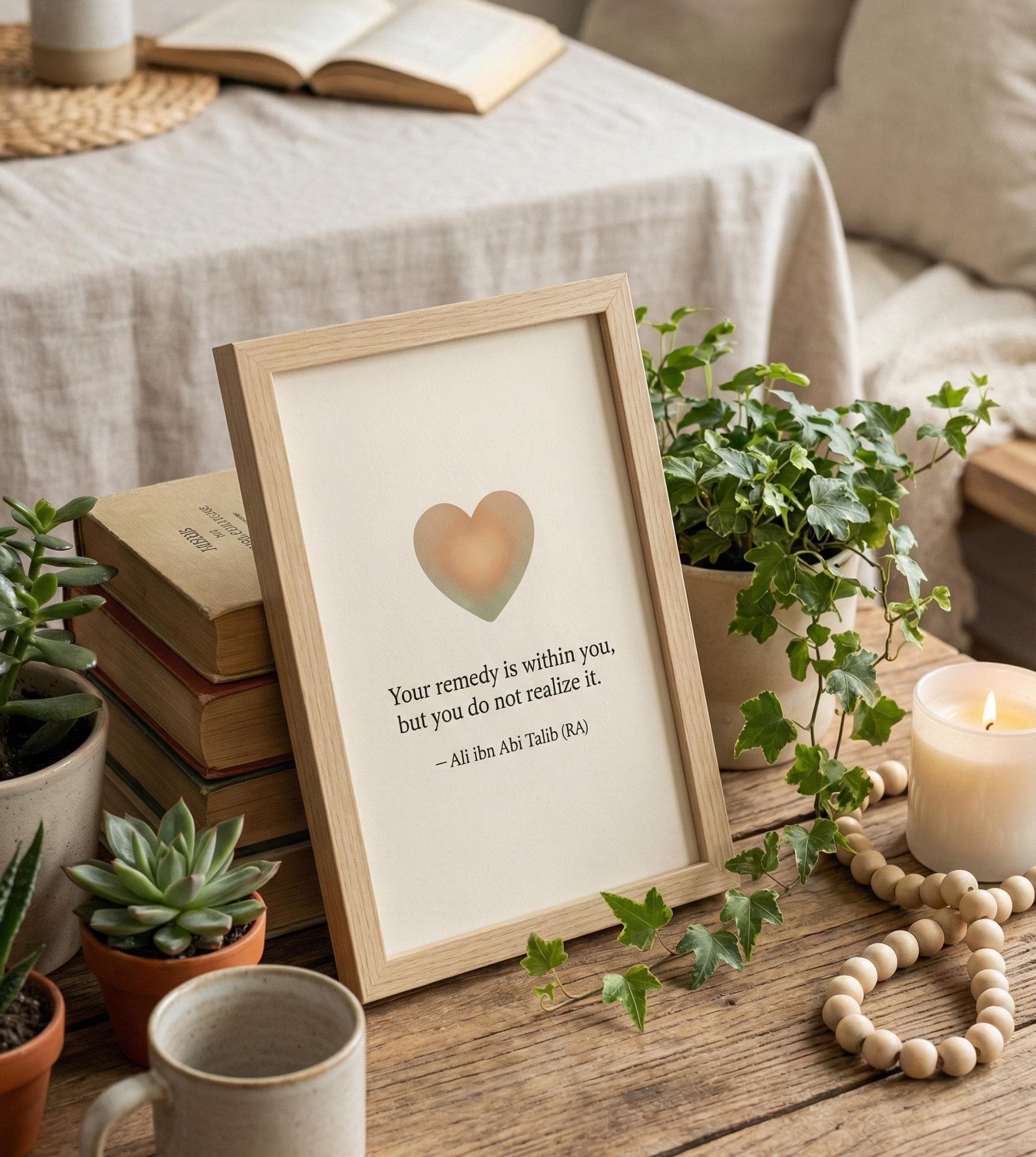 Minimalist Islamic Art Print – Ali ibn Abi Talib Quote (Digital Download) - image 4