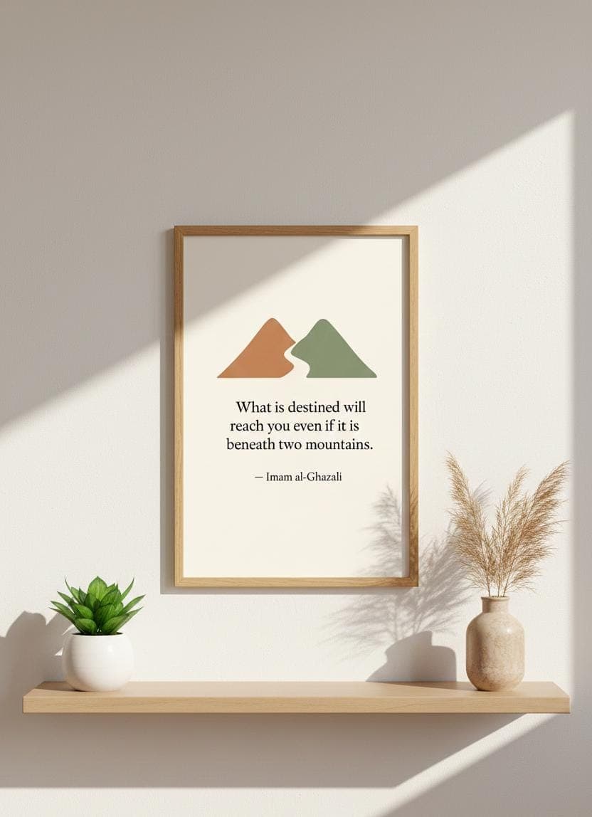 Minimalist Islamic Art Print – Imam al-Ghazali Quote (Digital Download) - image 3