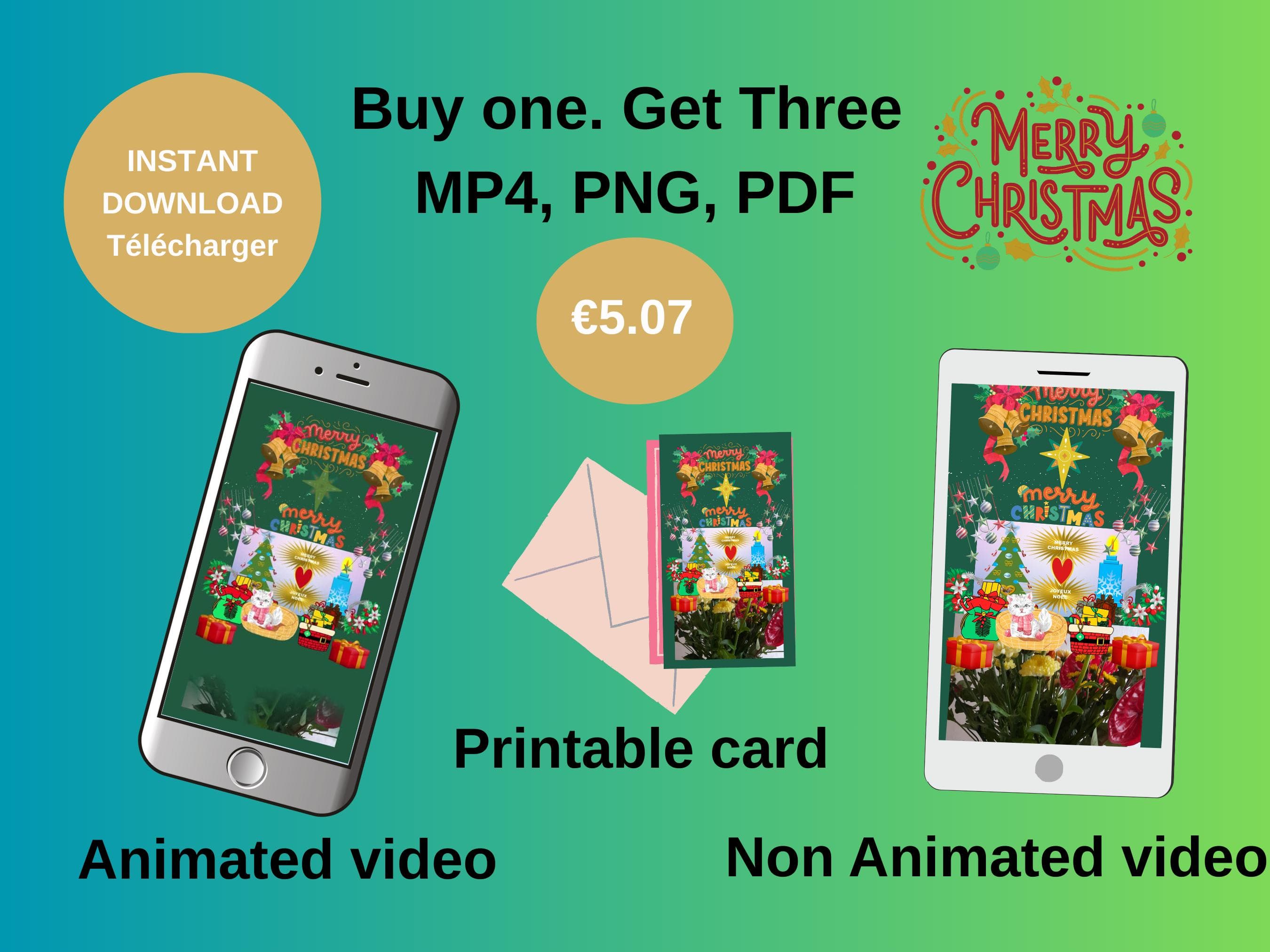 Animated Christmas E-Card Video – Season's Greetings (MP4, PNG, PDF) - image 3