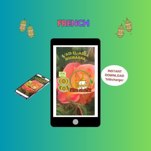 Animated EID MUBARAK Video Card -Happy EID greeting Ecard-Printable