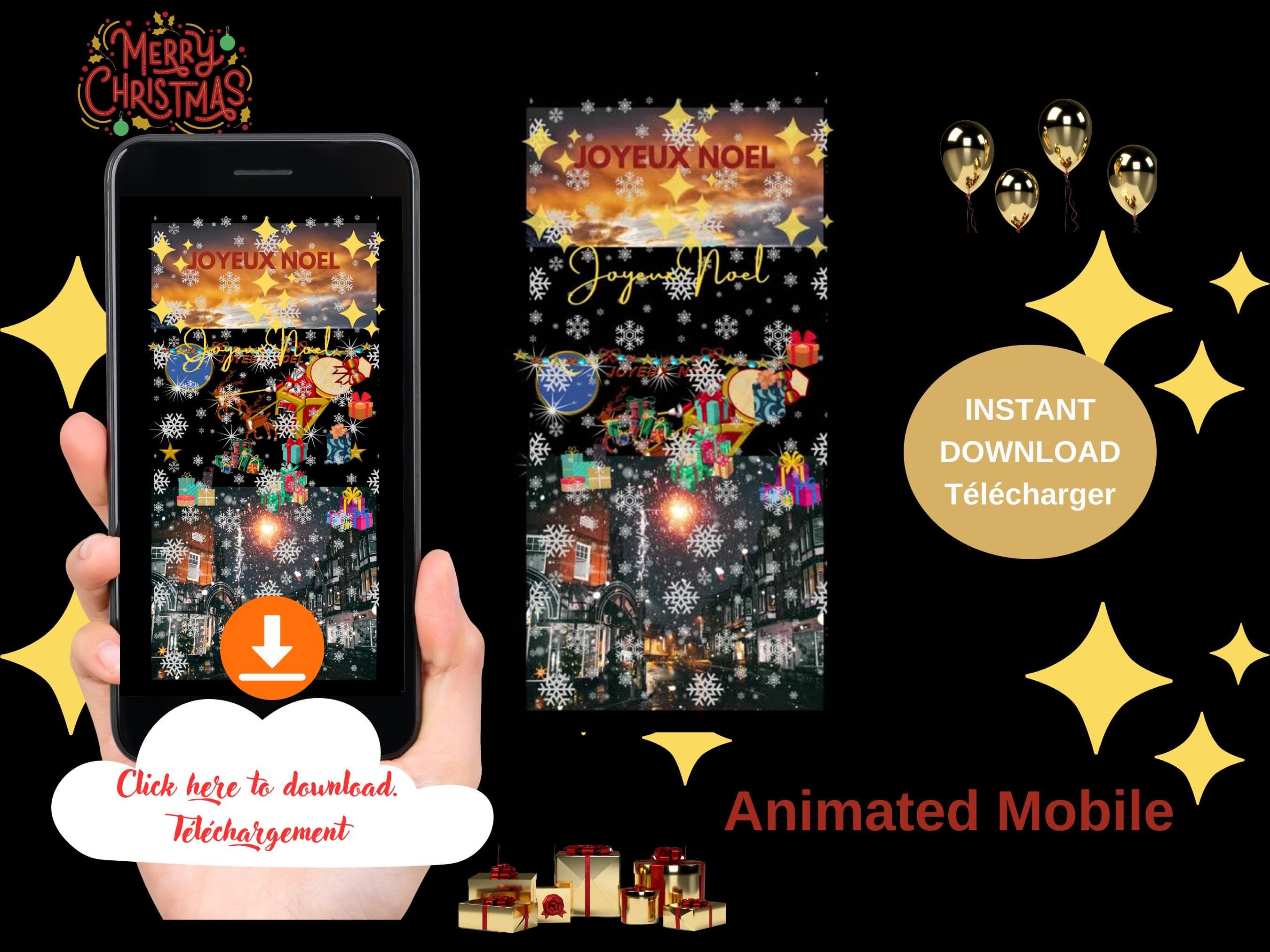 Animated Christmas Greetings Mobile Video – Digital E-card (MP4, PNG, PDF) - image 5