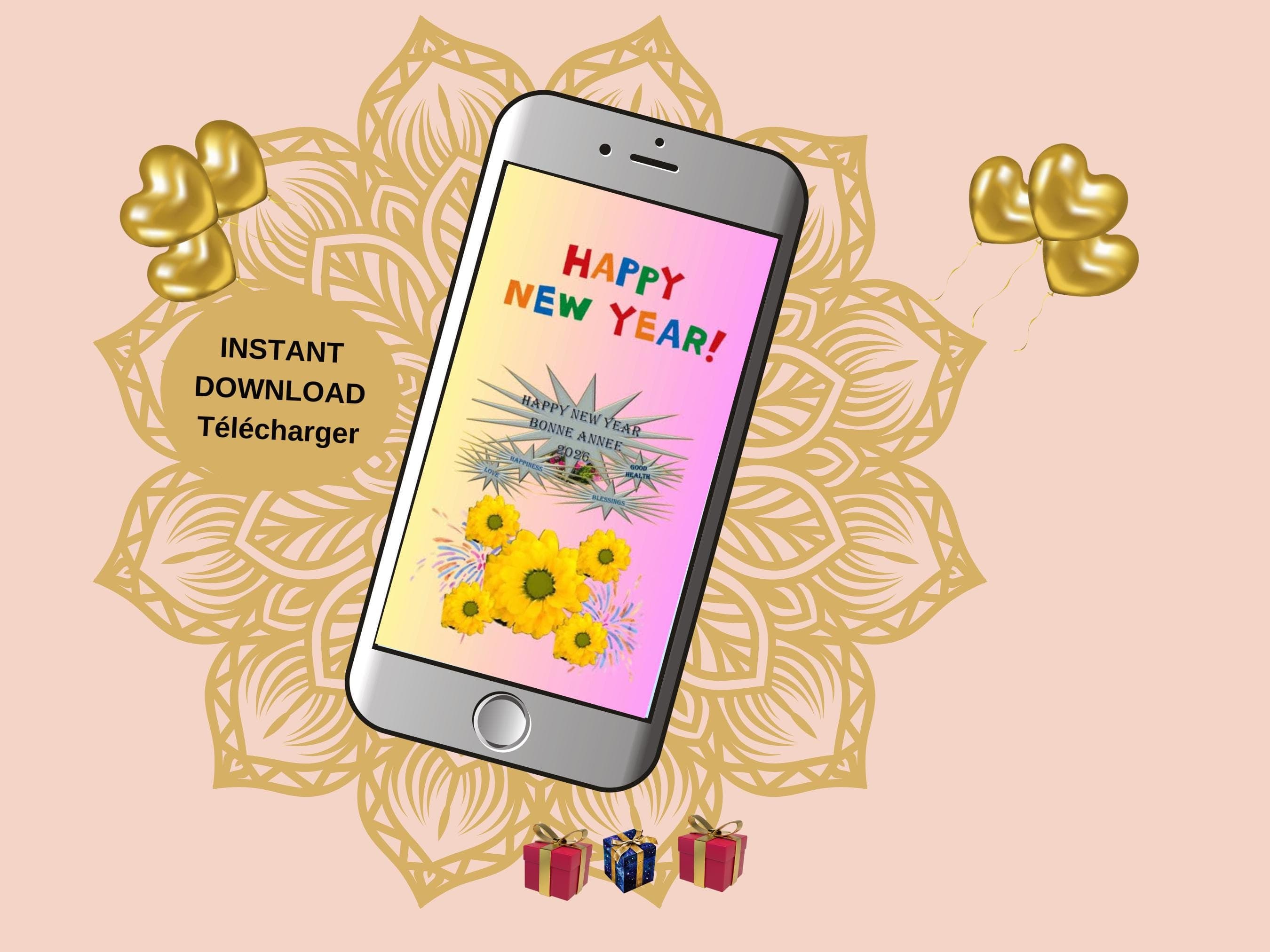 Digital New Year greetings-  Happy New Year e-cards  mobile video - Season's cards. Printable; Animated and Non- Animated Greeting cards