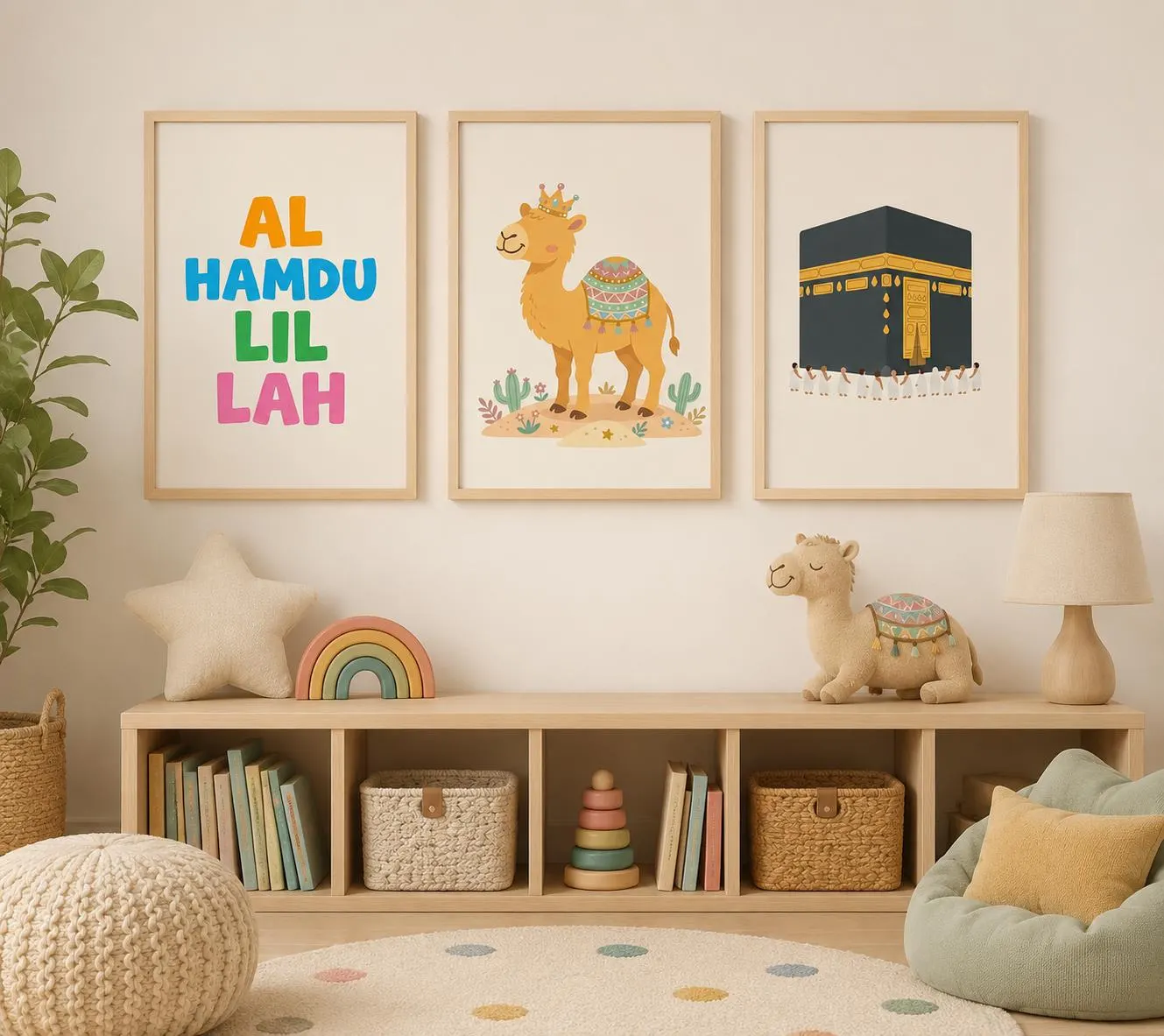 Islamic Kids Wall Art Bundle: Bismillah, Kaaba, Mosque Prints (Digital Download) - image 5