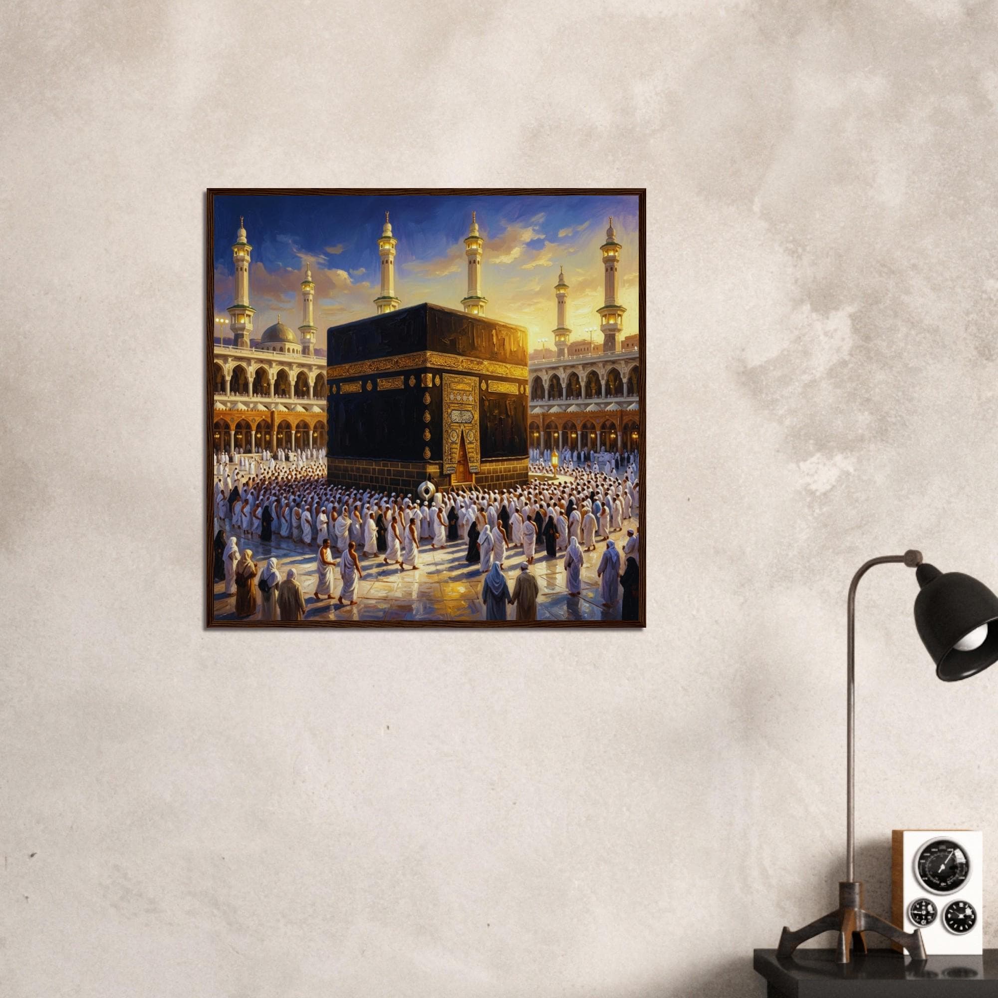 Kaaba Painting Wall Art Framed Print, Mecca Pilgrimage Canvas, Islamic Decoration, Hajj Umrah Artwork, Muslim Home Decor, Spiritual Gift - image 5